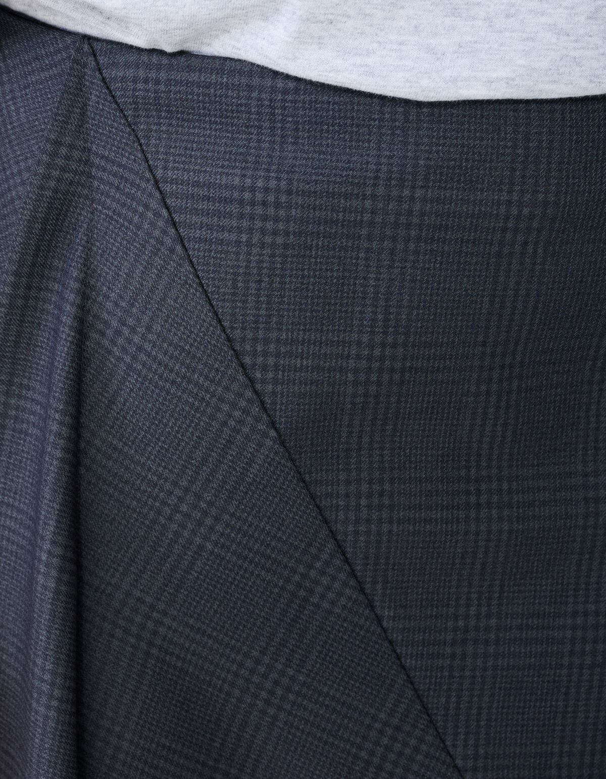 Ruiten Maxi Rok Donkergrijs SHOEBY WOMEN