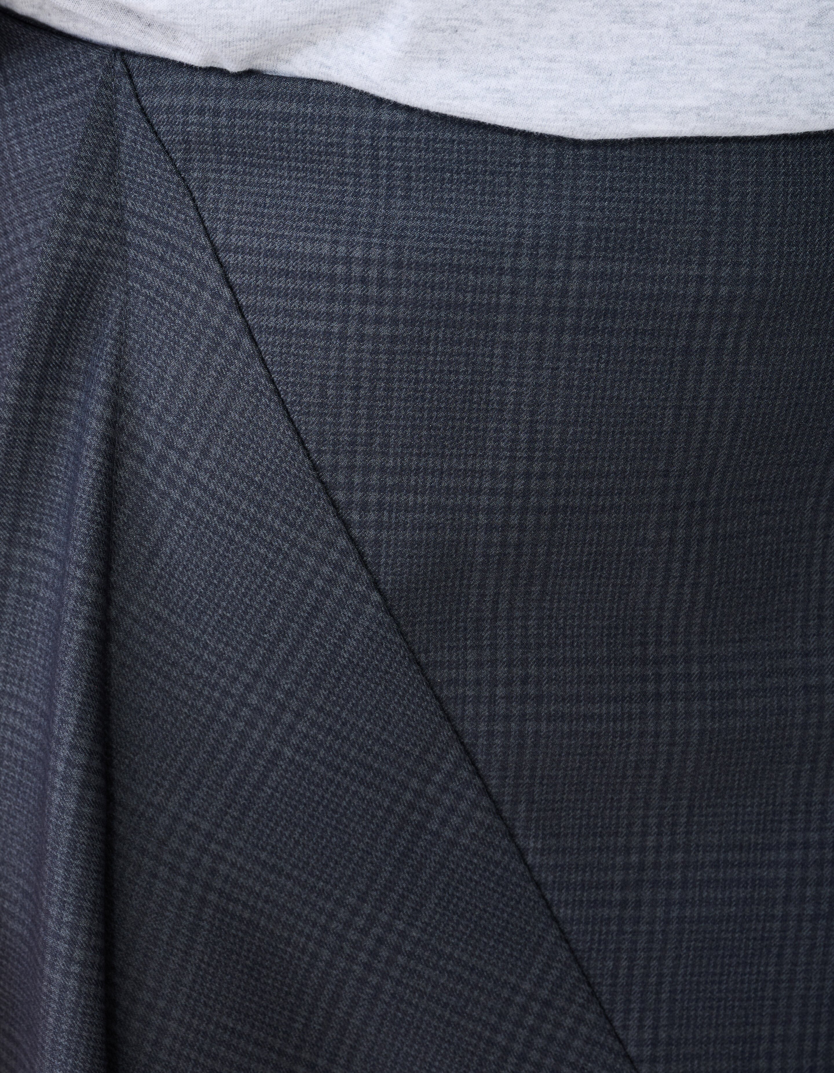 Ruiten Maxi Rok Donkergrijs SHOEBY WOMEN