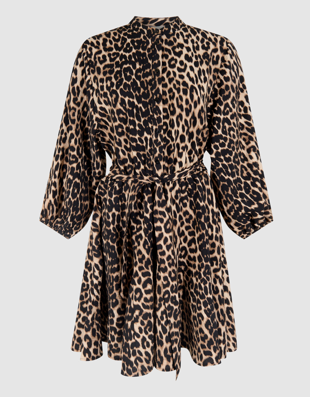 Leopard Mini Jurk Bruin SHOEBY WOMEN