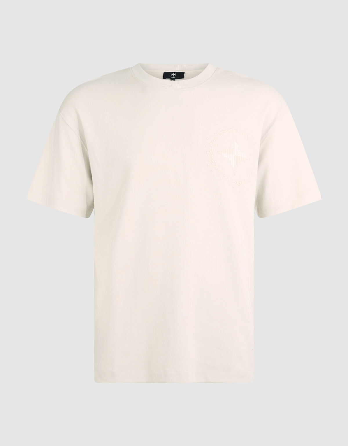 Embroidery Logo T-shirt Beige SHOEBY MEN
