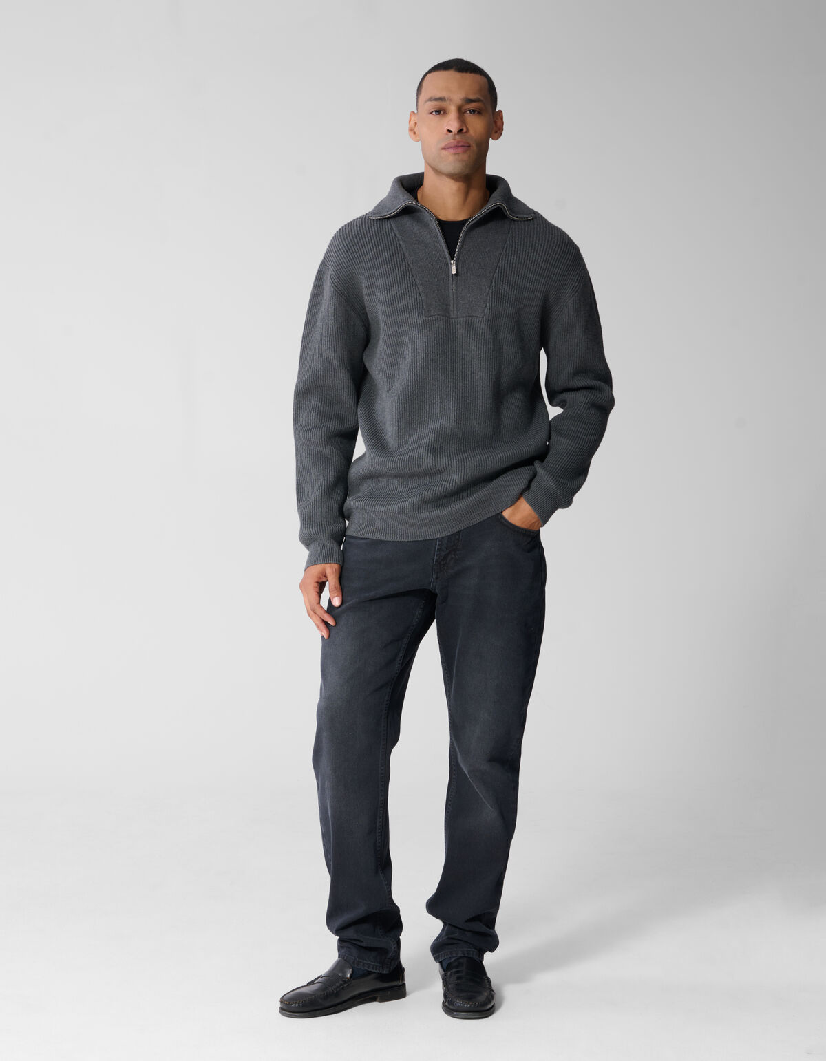 Relaxed Sailor Trui Grijs SHOEBY MEN
