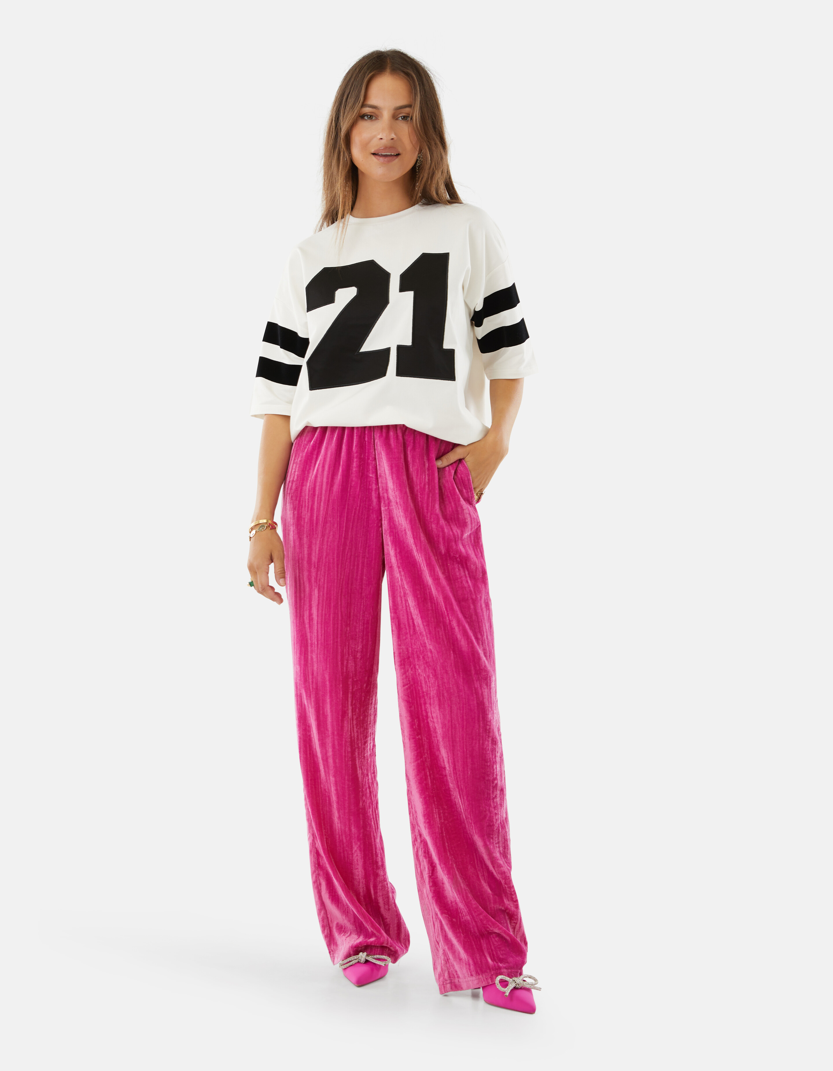 Artwork T-shirt Gebroken Wit By Lizzy SHOEBY WOMEN