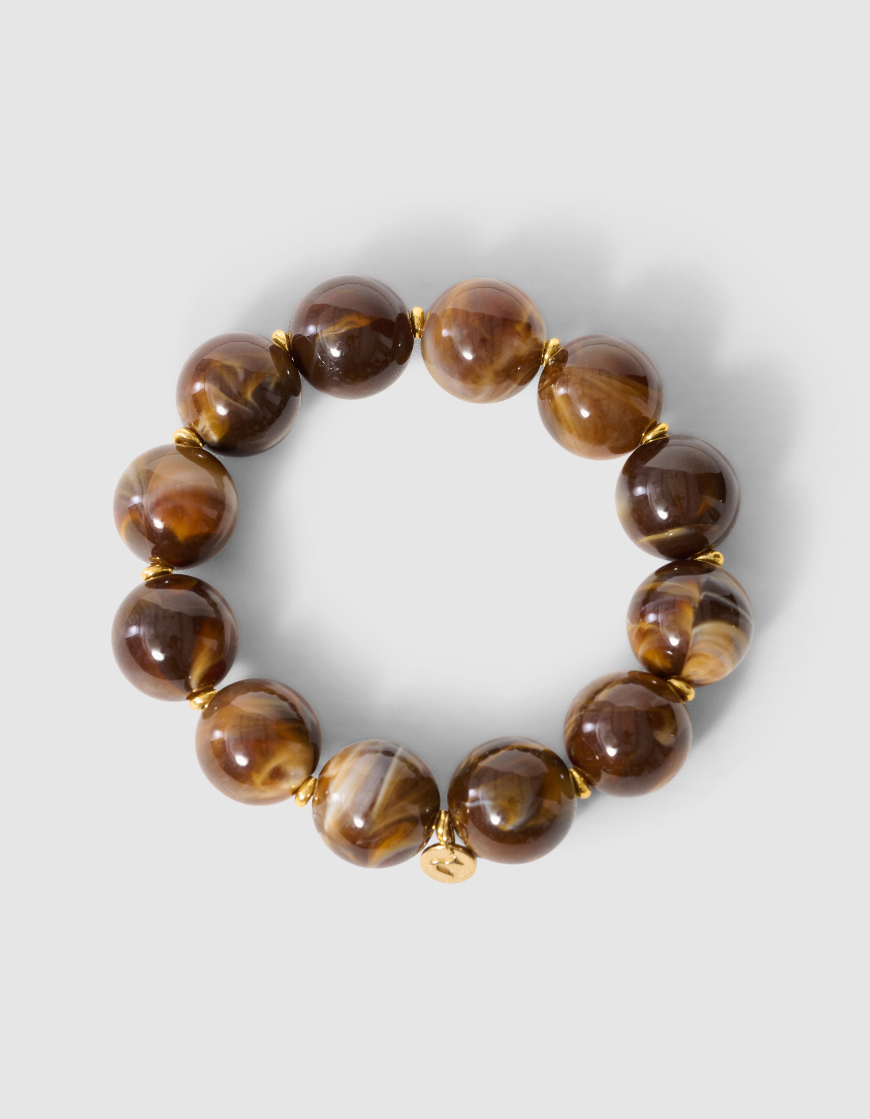 Kralen Armband Bruin SHOEBY ACCESSOIRES