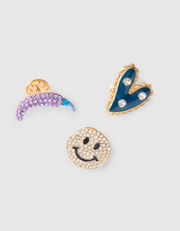 Icon Broche Set Blauw SHOEBY ACCESSOIRES