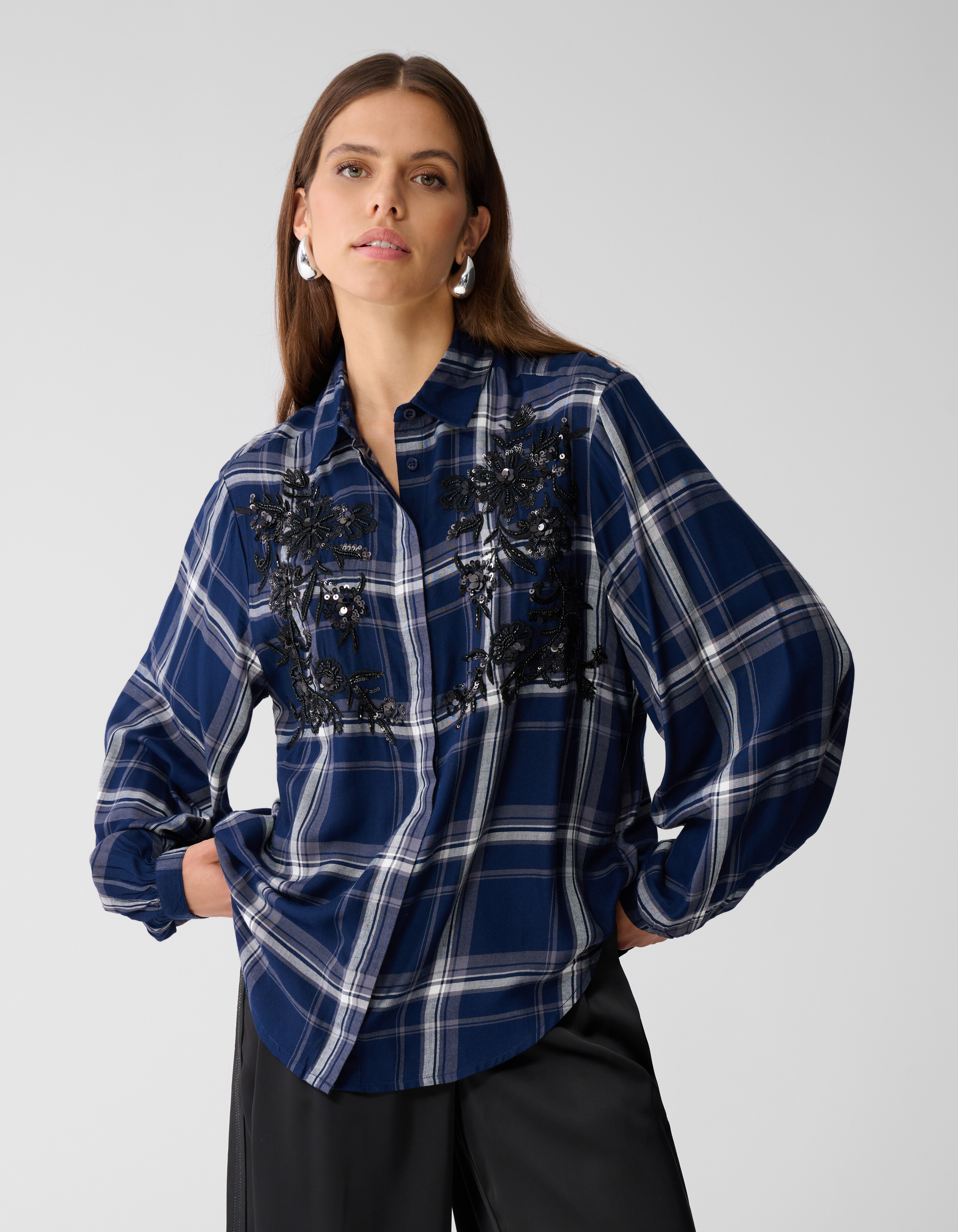 Ruiten Beads Blouse Donkerblauw By Mieke SHOEBY WOMEN