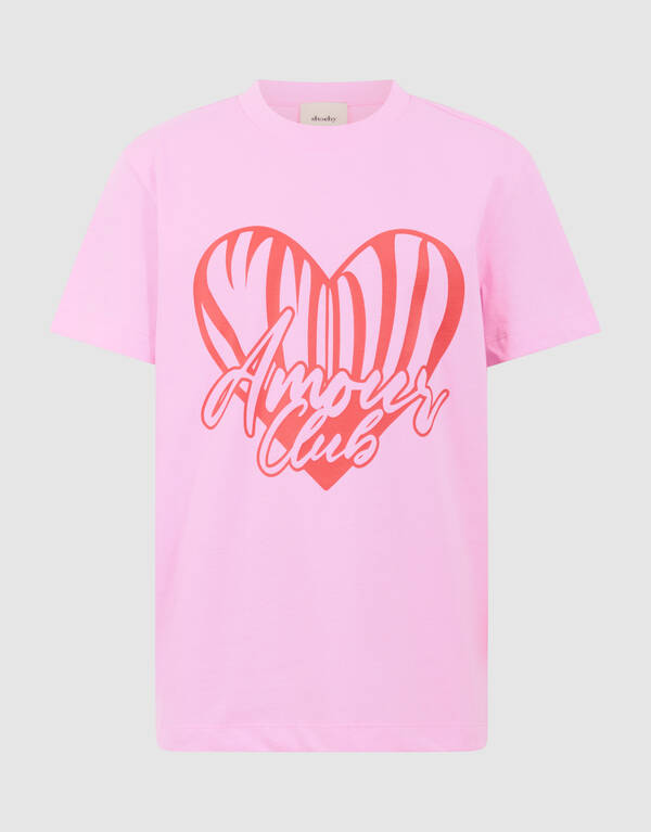Heart Club Artwork T-shirt Roze SHOEBY GIRLS