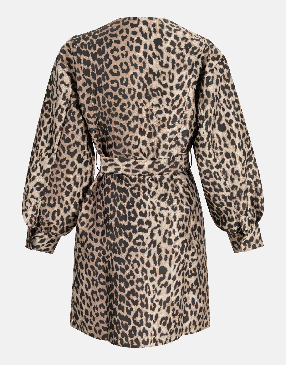 Leopard Jacquard Jurk Bruin SHOEBY WOMEN