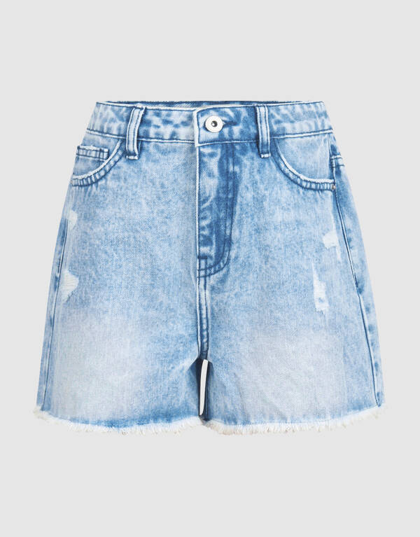 Destroy Denim Short Bleached SHOEBY GIRLS