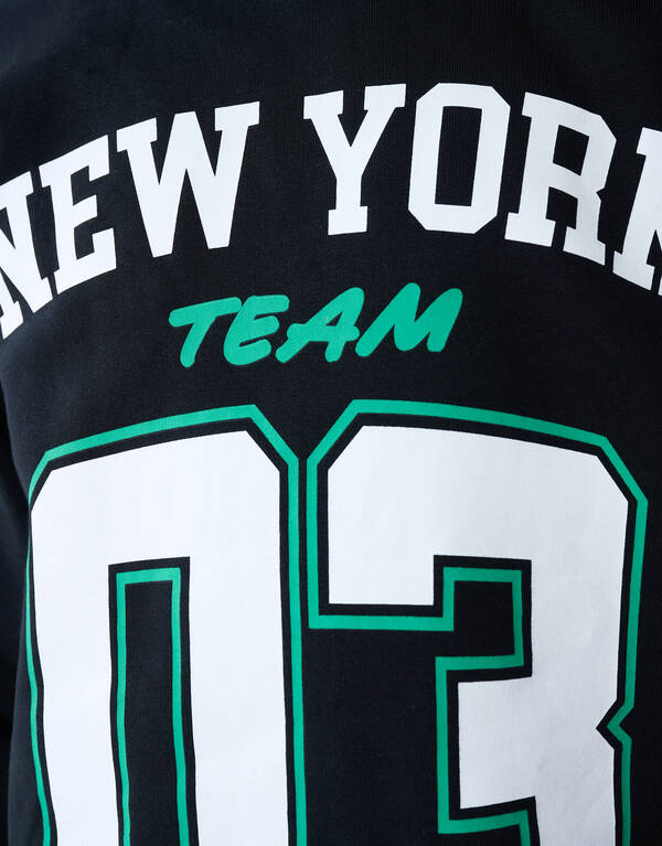 New York Artwork Sweater Zwart SHOEBY BOYS