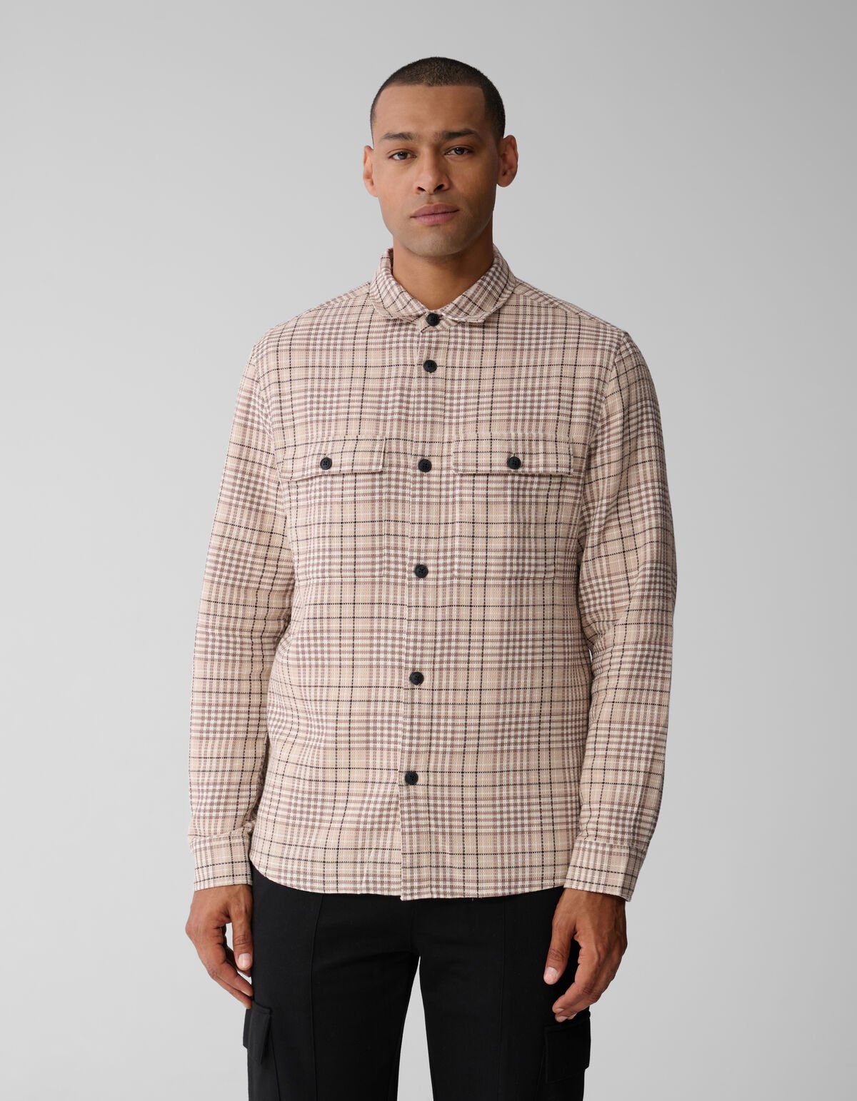 Ruiten Overshirt Zand SHOEBY MEN