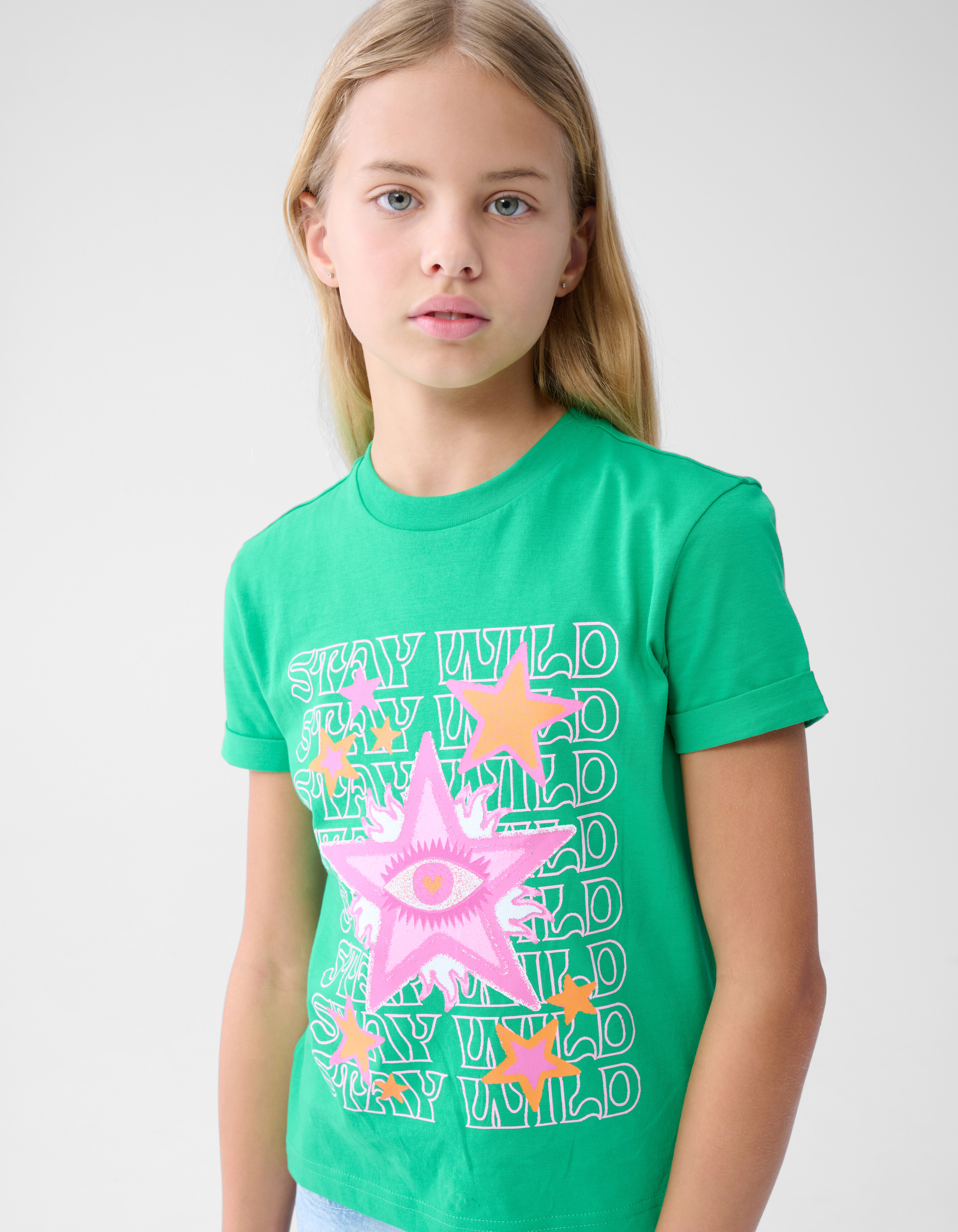 Artwork T-shirt Groen SHOEBY GIRLS