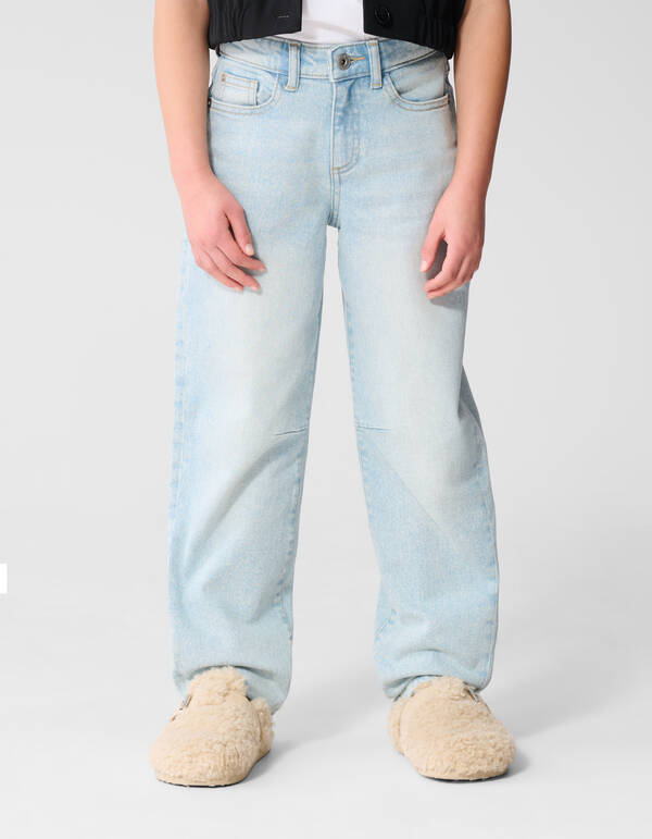 Barrel Fit Jeans Bleached SHOEBY GIRLS