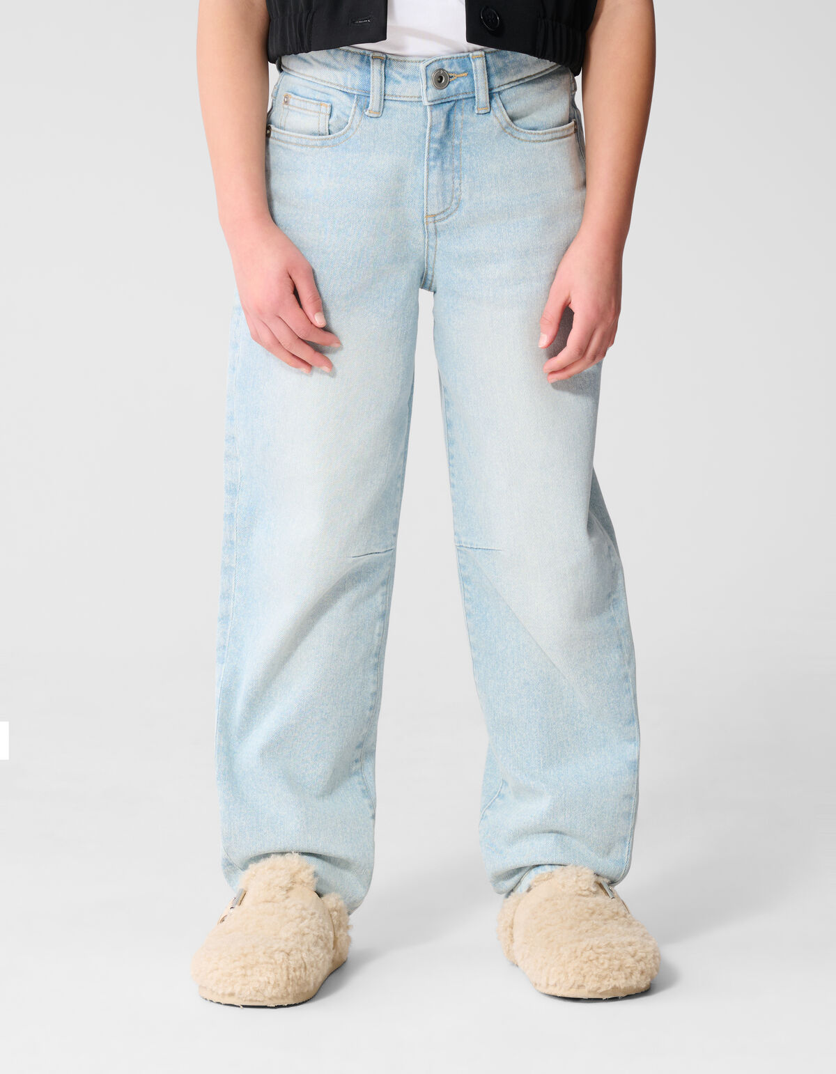 Barrel Fit Jeans Bleached SHOEBY GIRLS