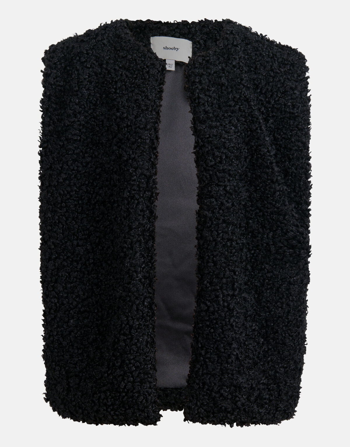 Teddy Gilet Zwart SHOEBY GIRLS