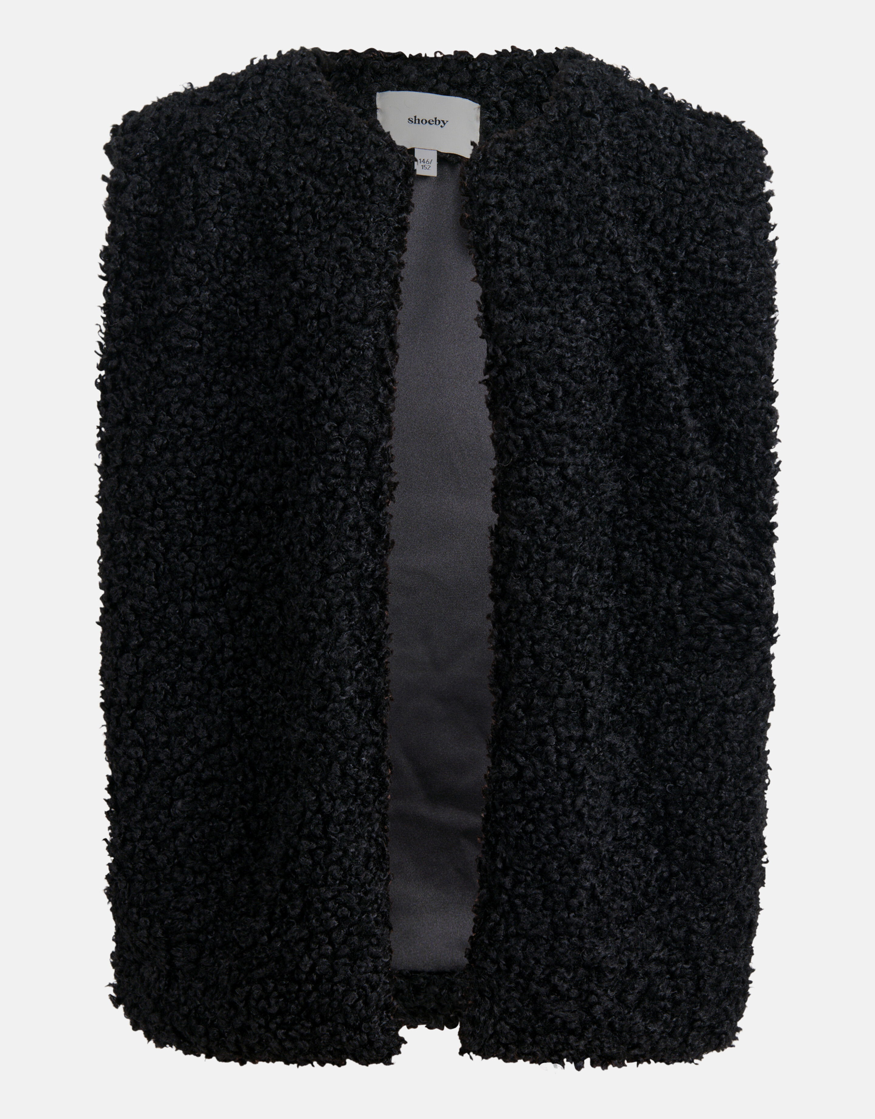 Teddy Gilet Zwart SHOEBY GIRLS