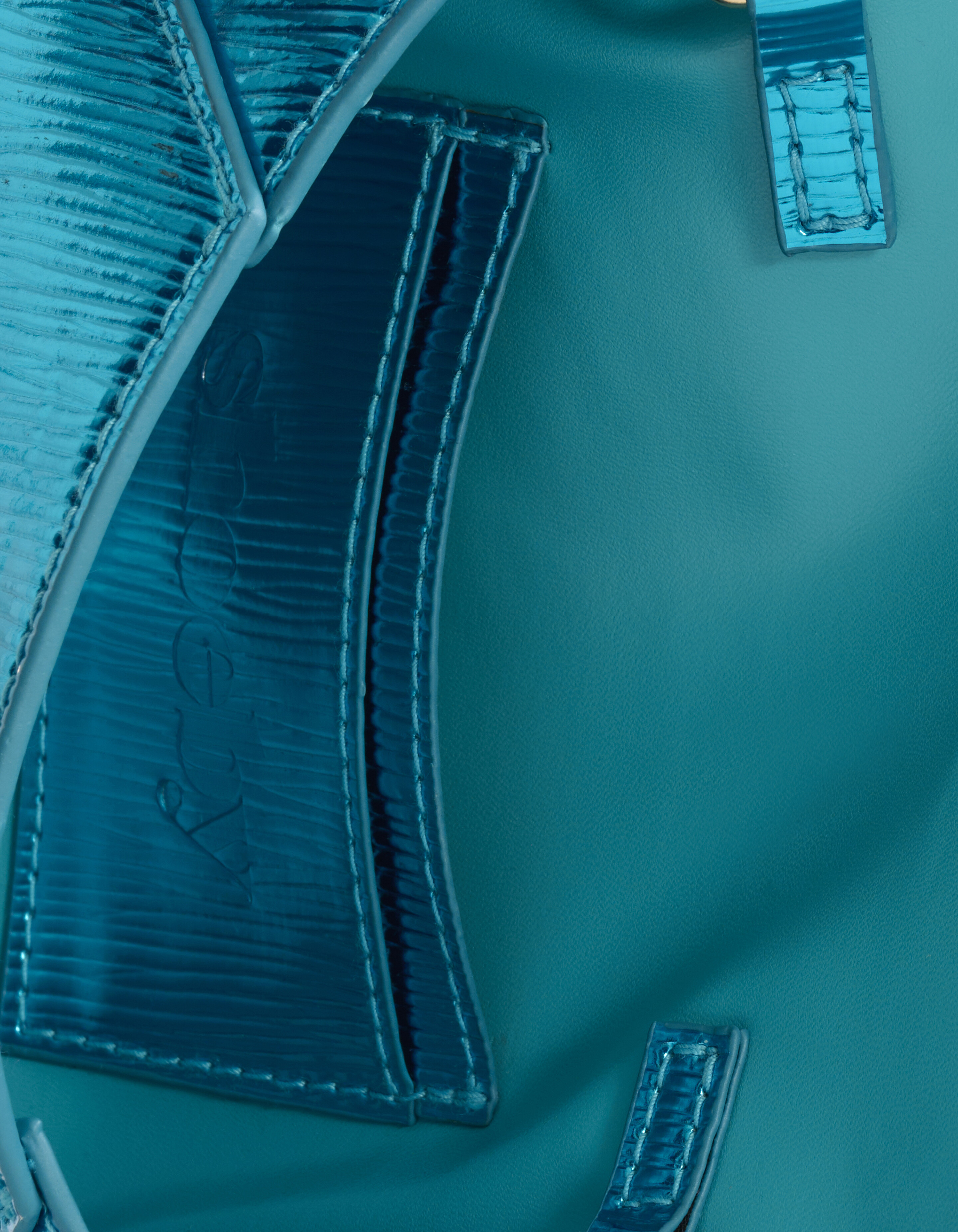 Metallic Clutch Blauw SHOEBY ACCESSOIRES