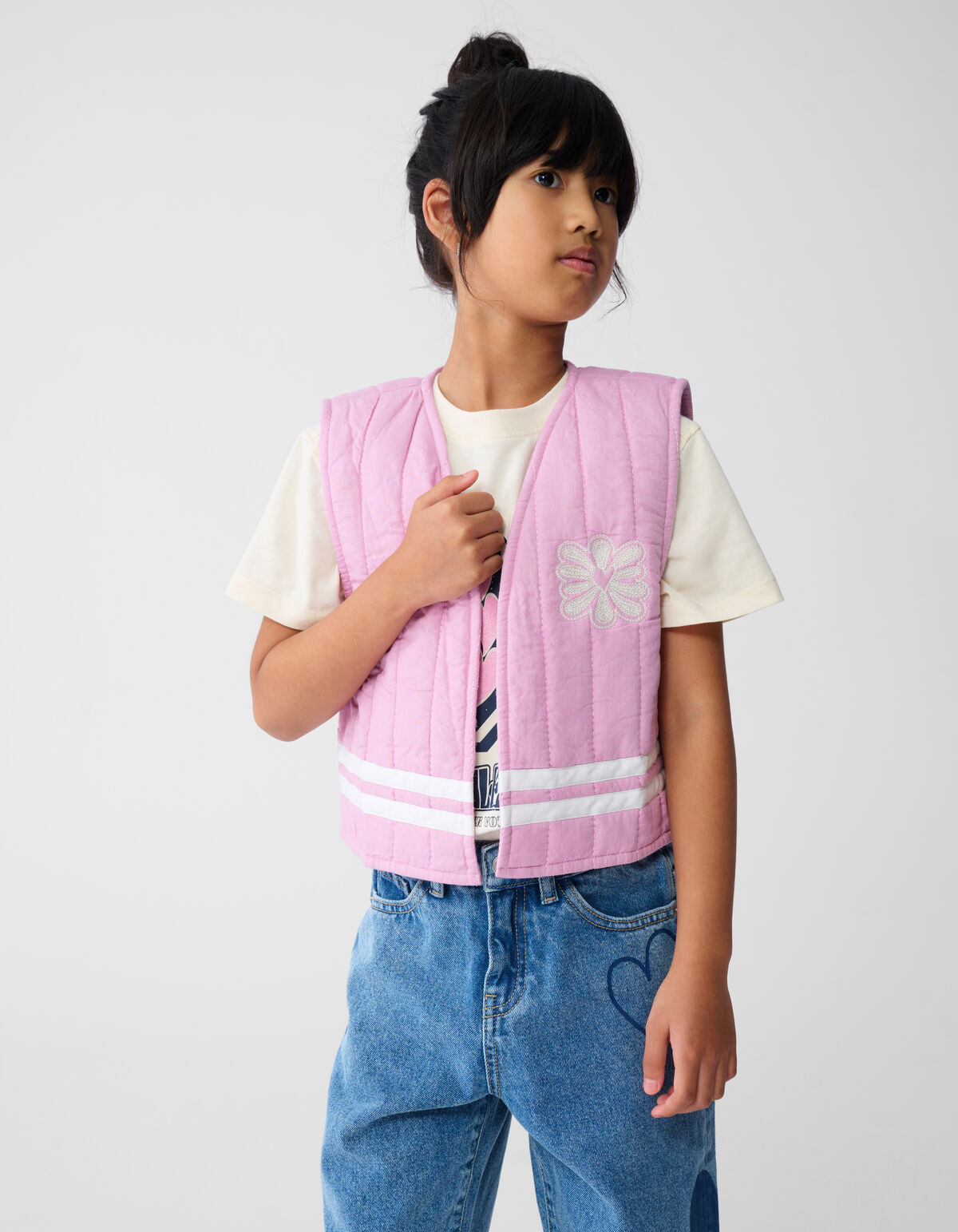 Embroidery Gilet Lichtroze SHOEBY GIRLS