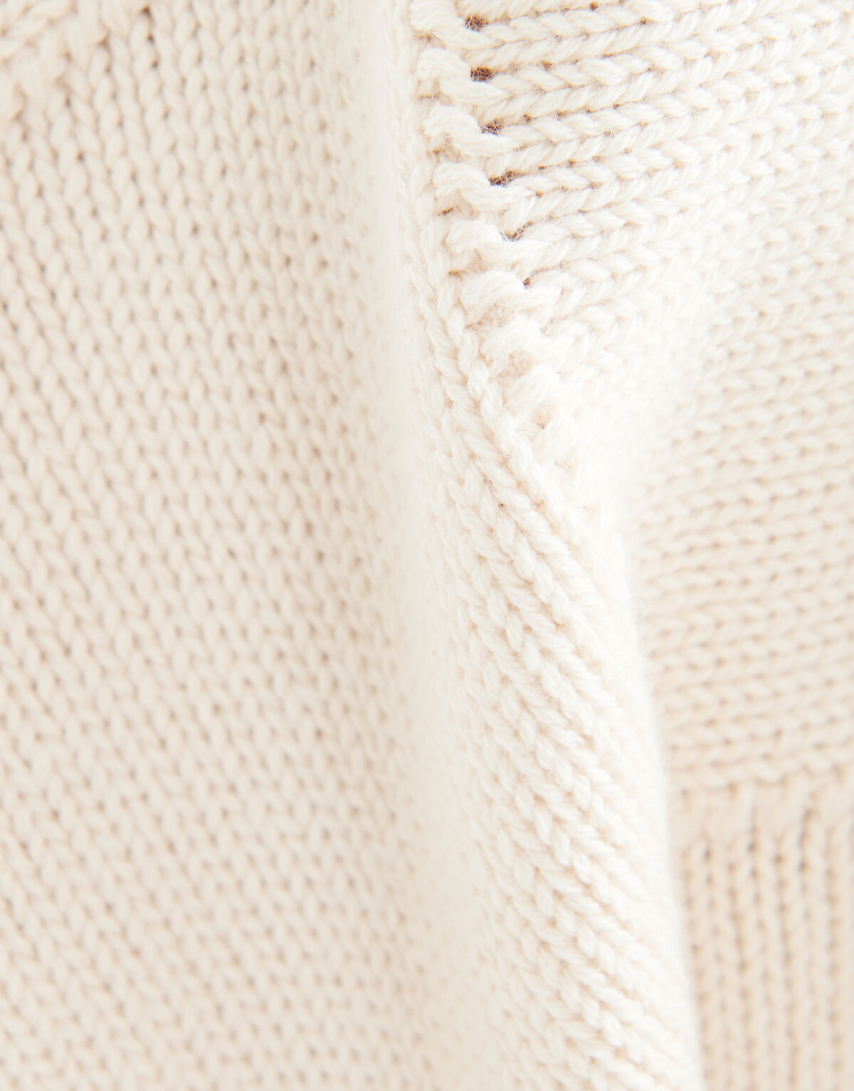 Gebreide Ruiten Trui Gebroken Wit SHOEBY WOMEN