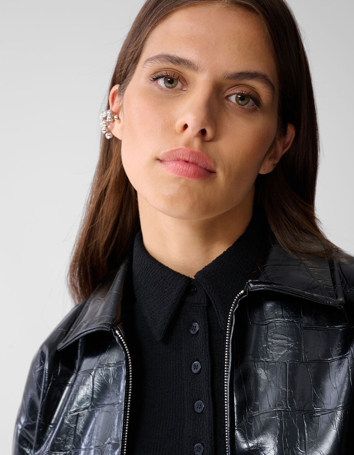 Oversized Croco Bomber Jack Zwart SHOEBY WOMEN