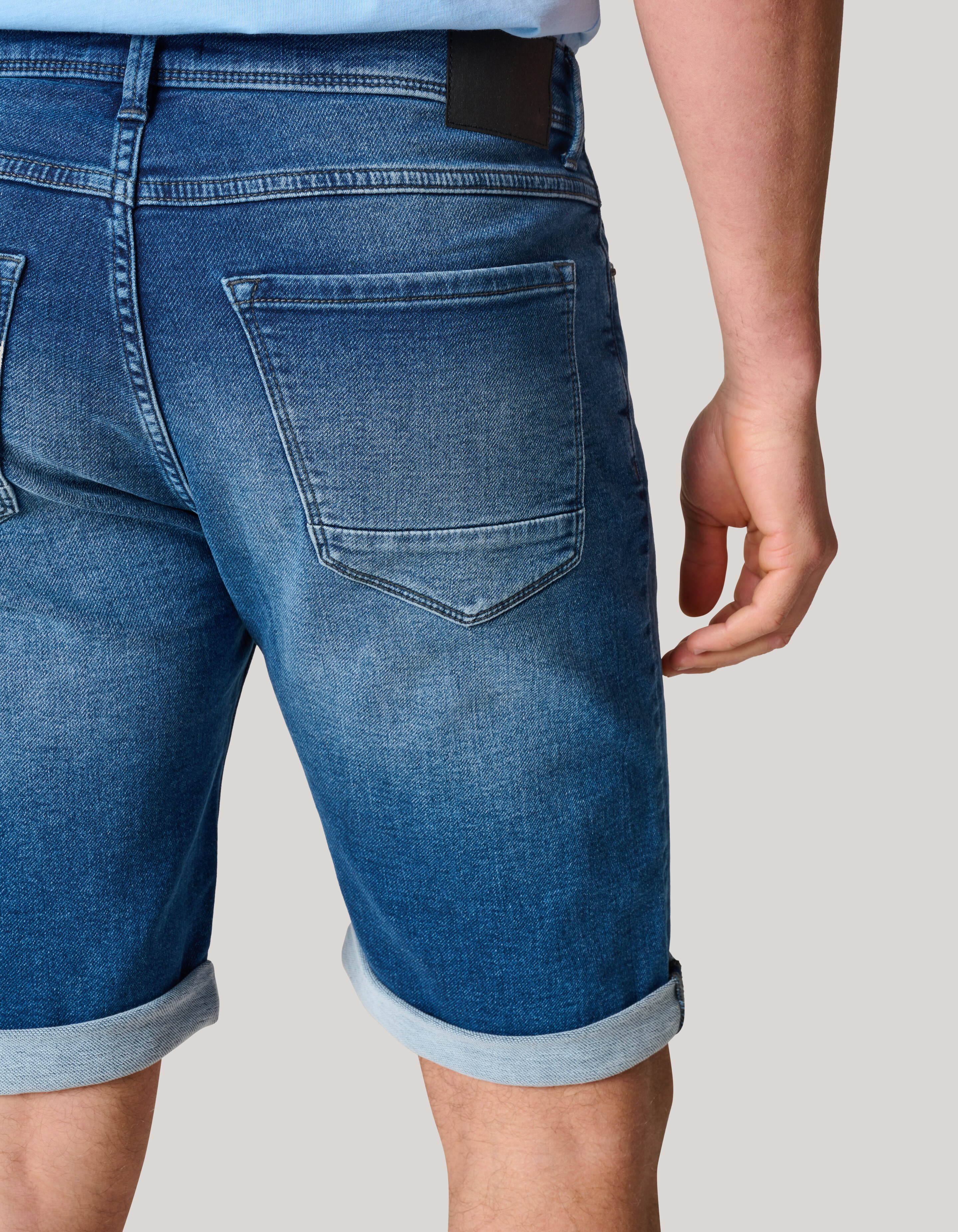 Jog Denim Short Donkerblauw SHOEBY MEN