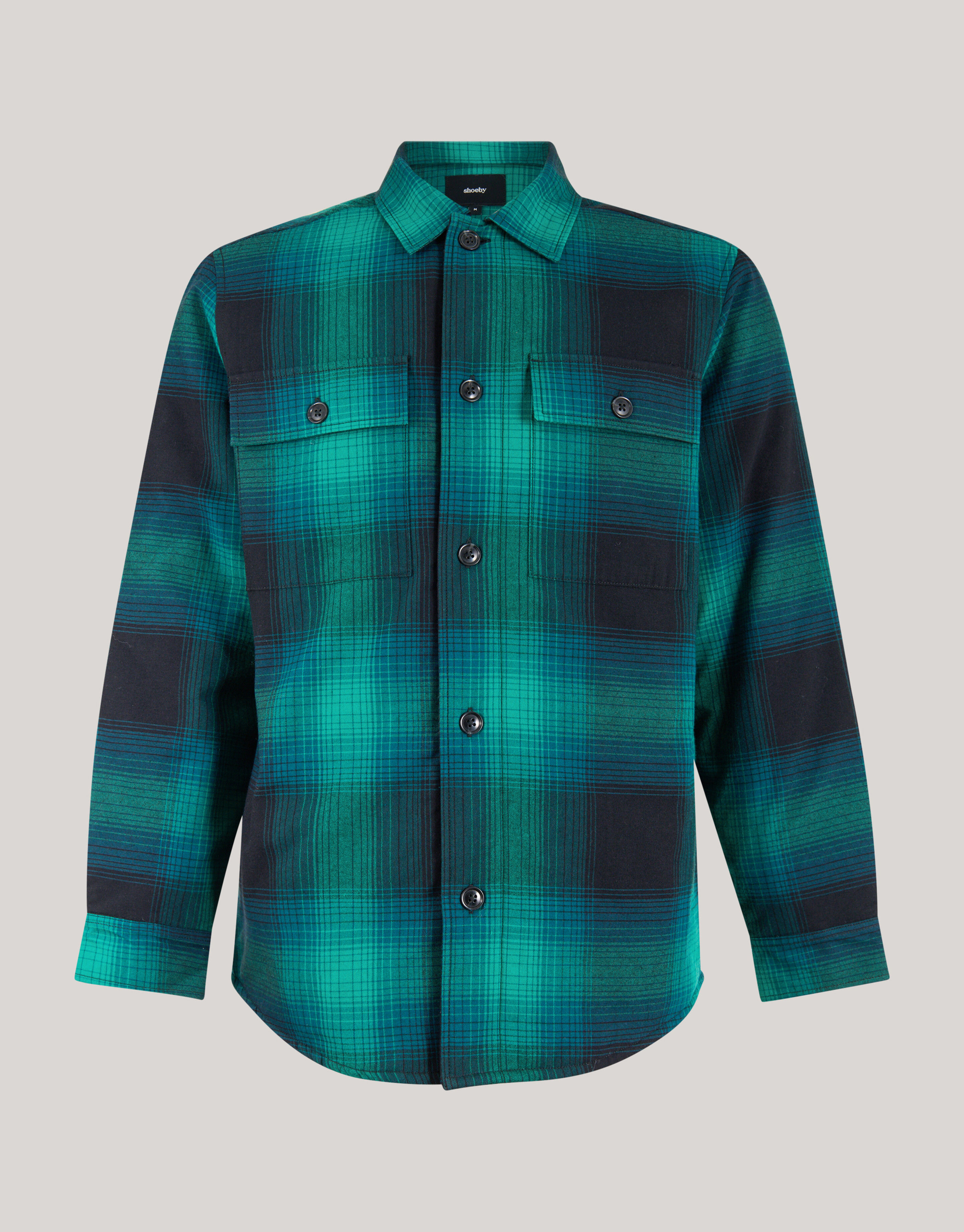 Ruiten Padded Overshirt Groen SHOEBY MEN