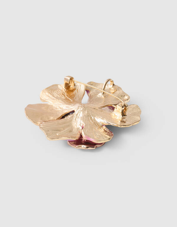 Strass Flower Broche Paars SHOEBY ACCESSOIRES