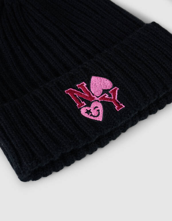 New York Heart Muts Zwart SHOEBY ACCESSOIRES