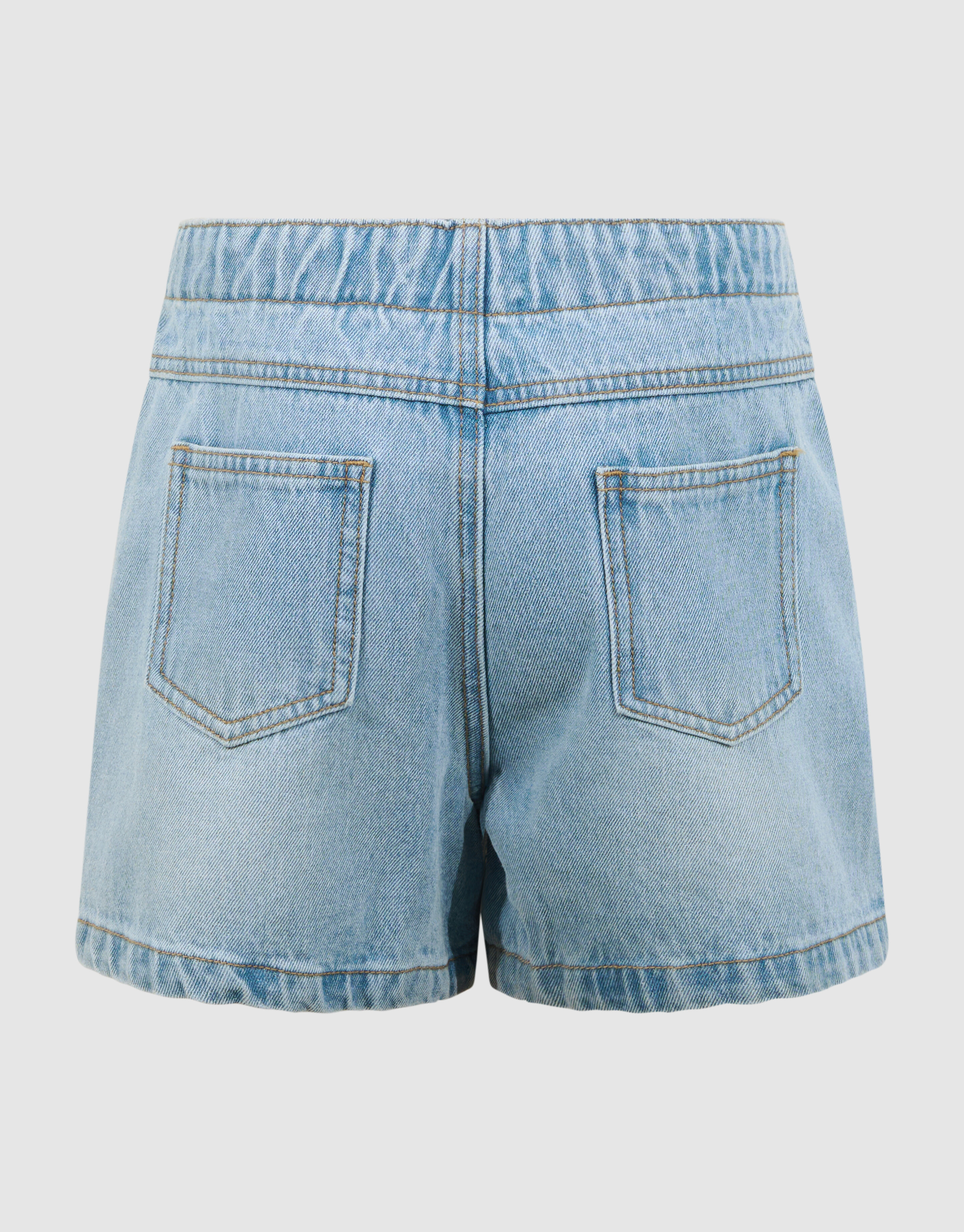Denim Wrap Skort Bleached SHOEBY GIRLS