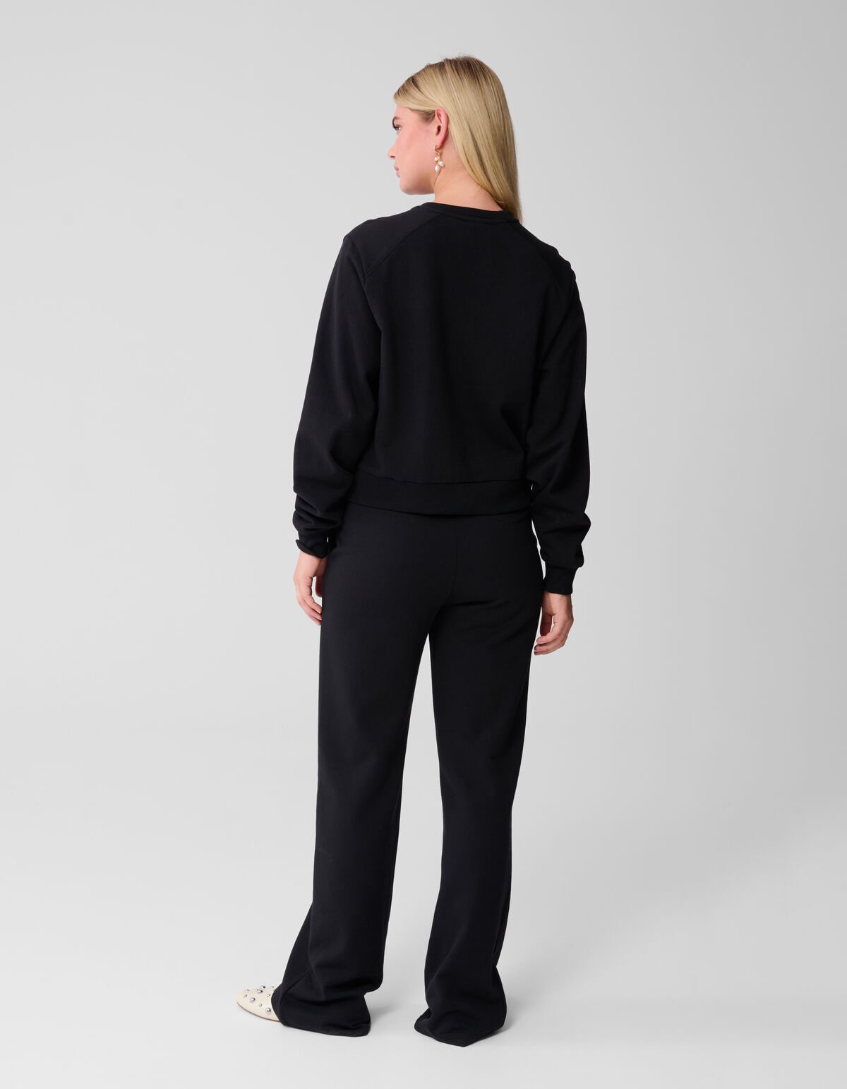 Big Shoulder Sweater Zwart SHOEBY WOMEN