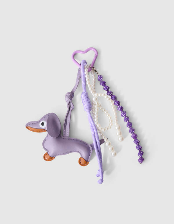Fun Dog Sleutelhanger Paars SHOEBY ACCESSOIRES
