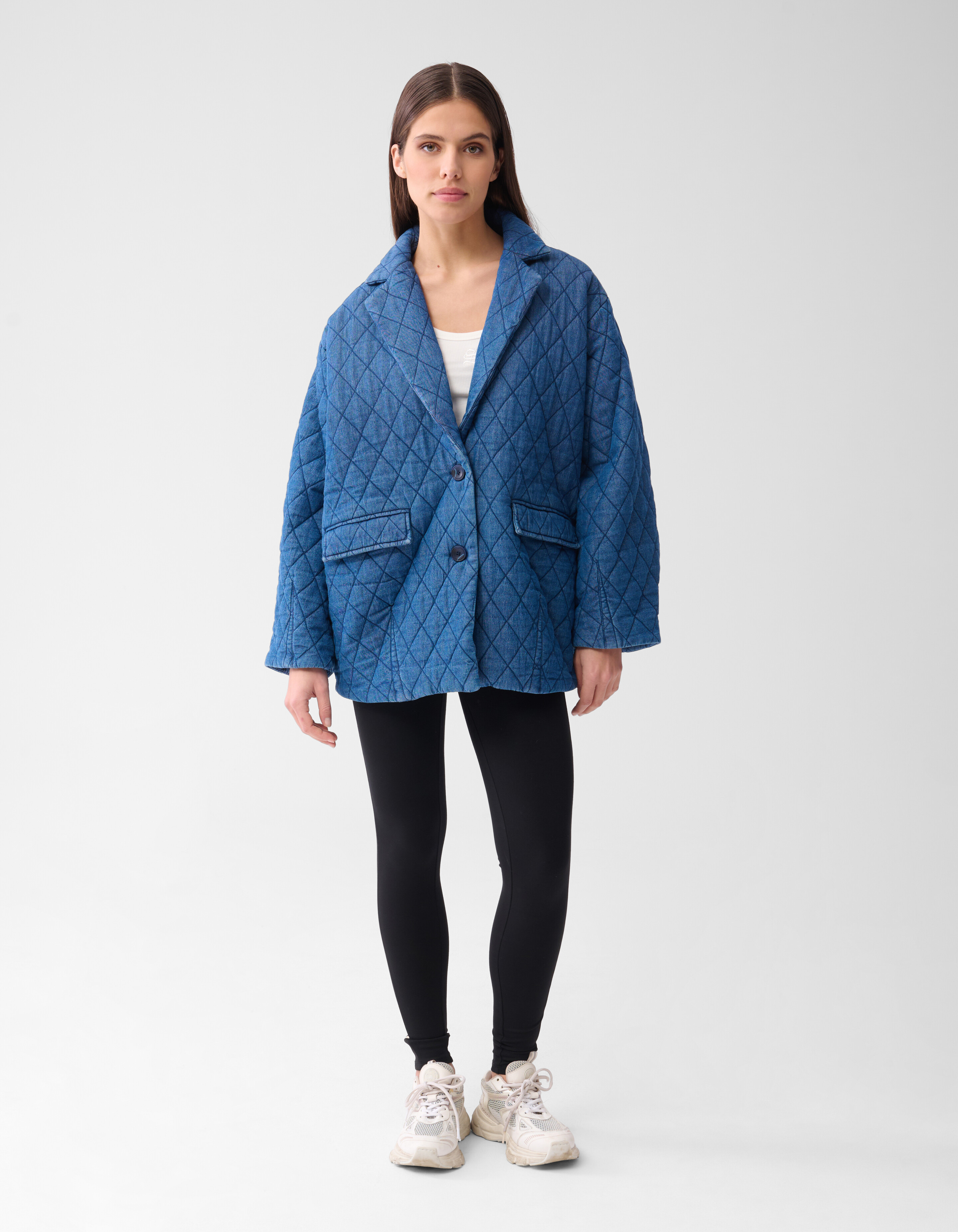 Quilted Jack Blauw By Mieke SHOEBY WOMEN