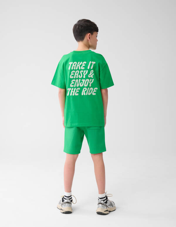 Pique Short Groen SHOEBY BOYS