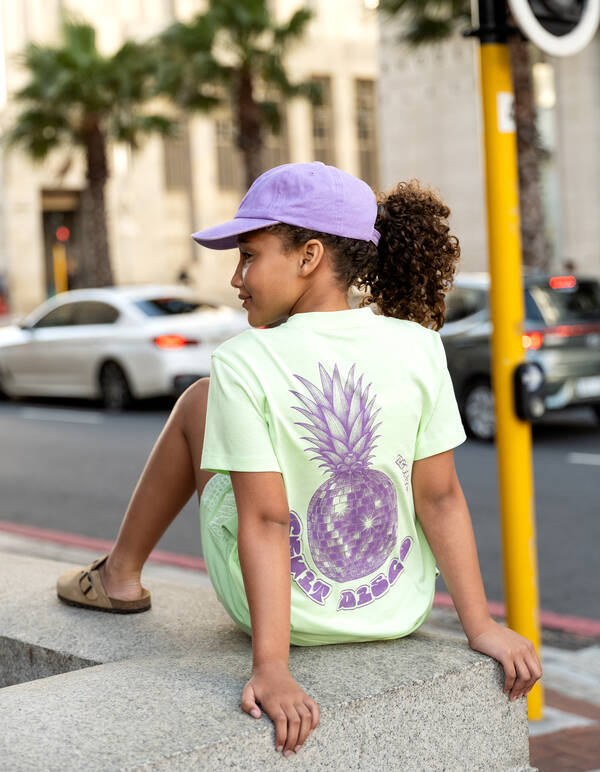 Fruit Disco Artwork T-shirt Lichtgroen SHOEBY GIRLS