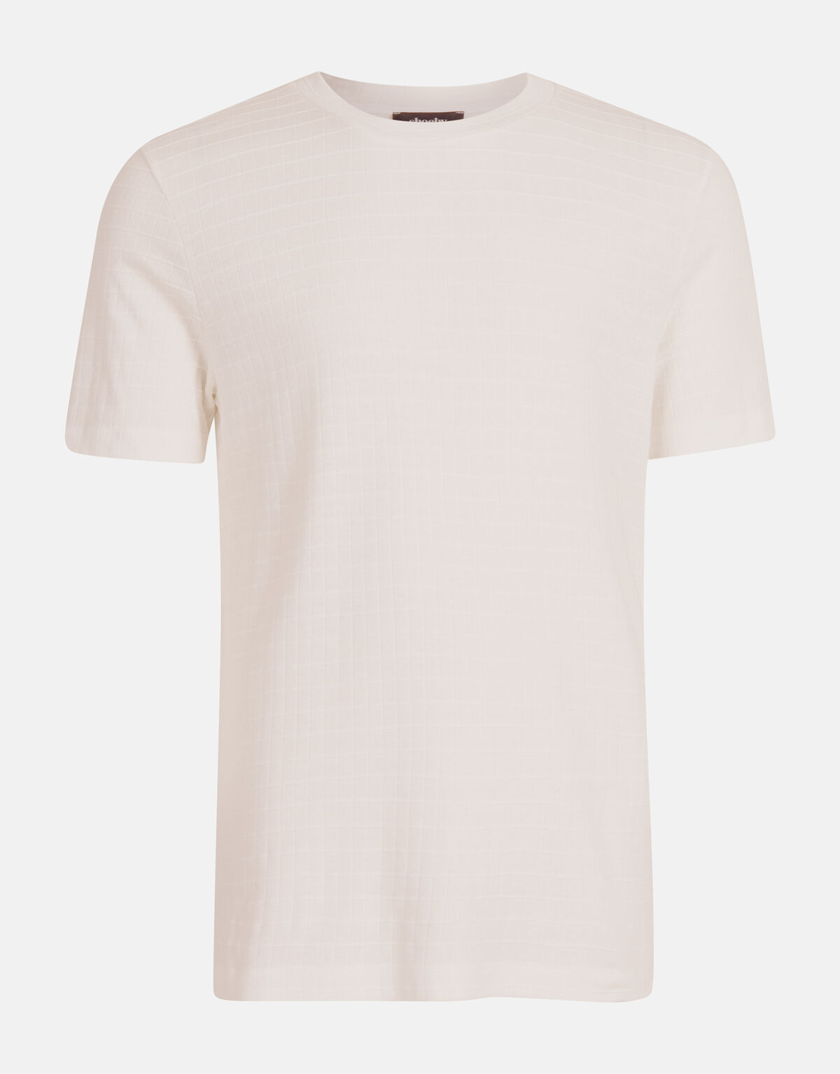 Structuur T-shirt Wit SHOEBY MEN