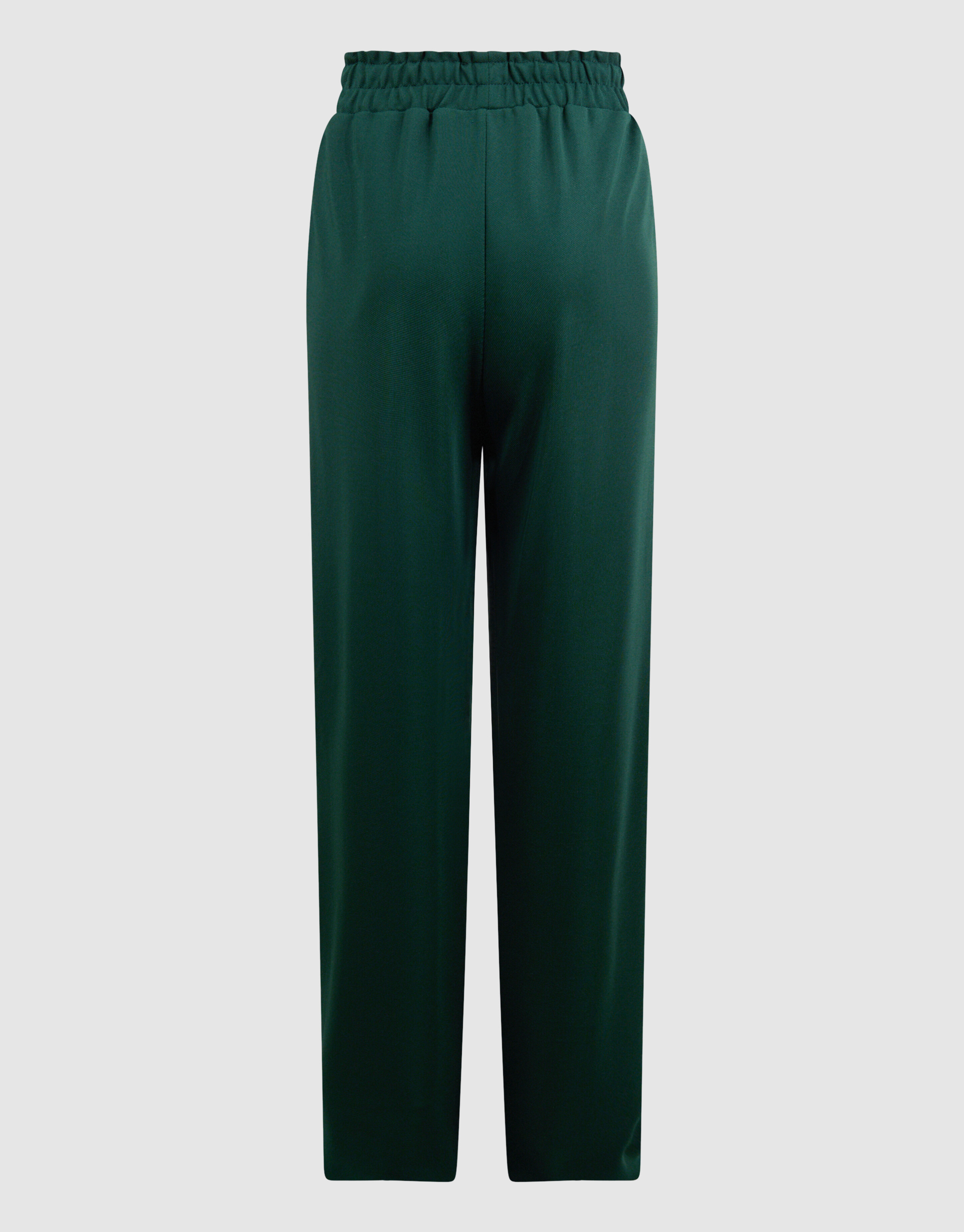 Sporty Wide Leg Broek Donkergroen SHOEBY GIRLS