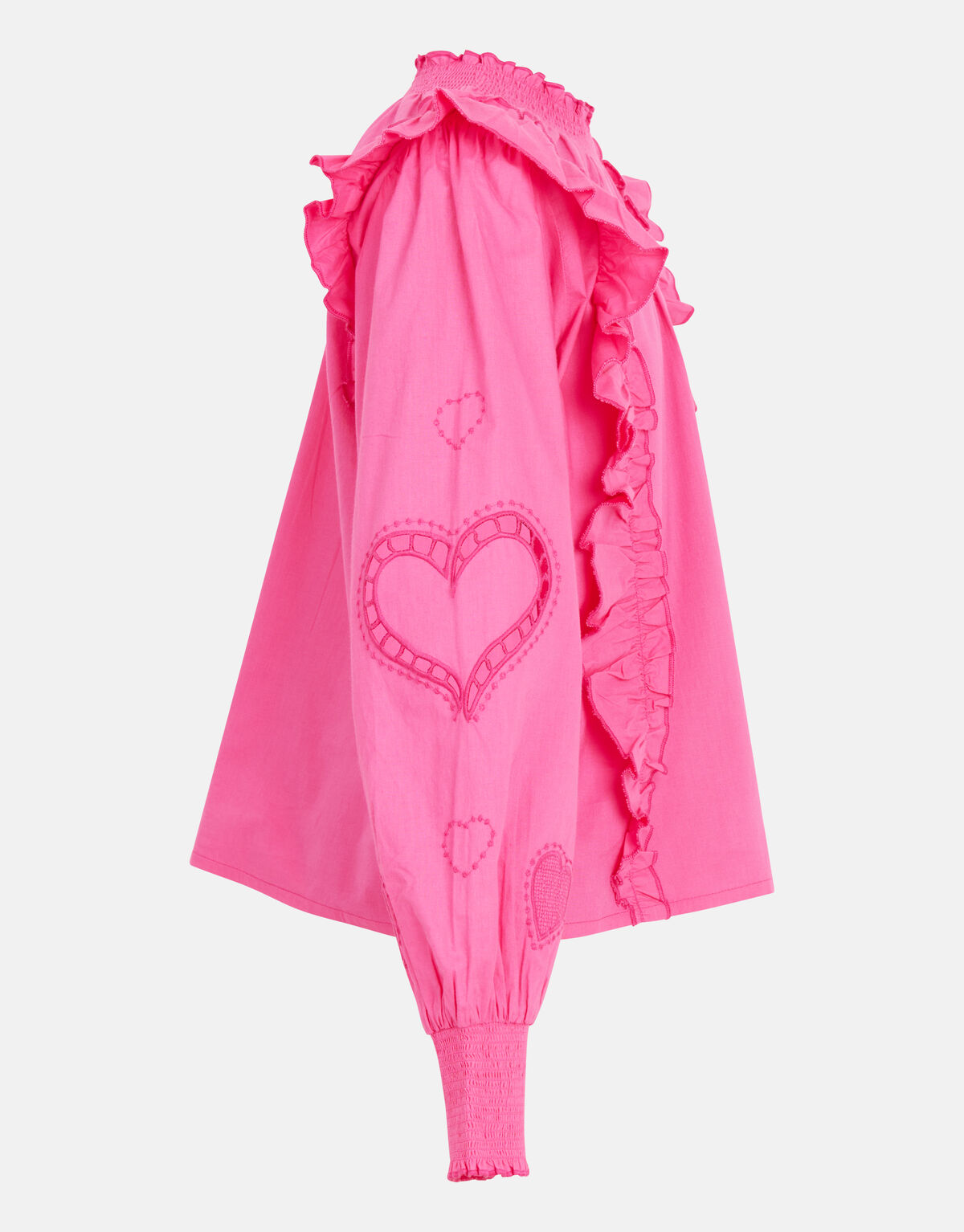 Poplin Embroidery Blouse Roze SHOEBY GIRLS