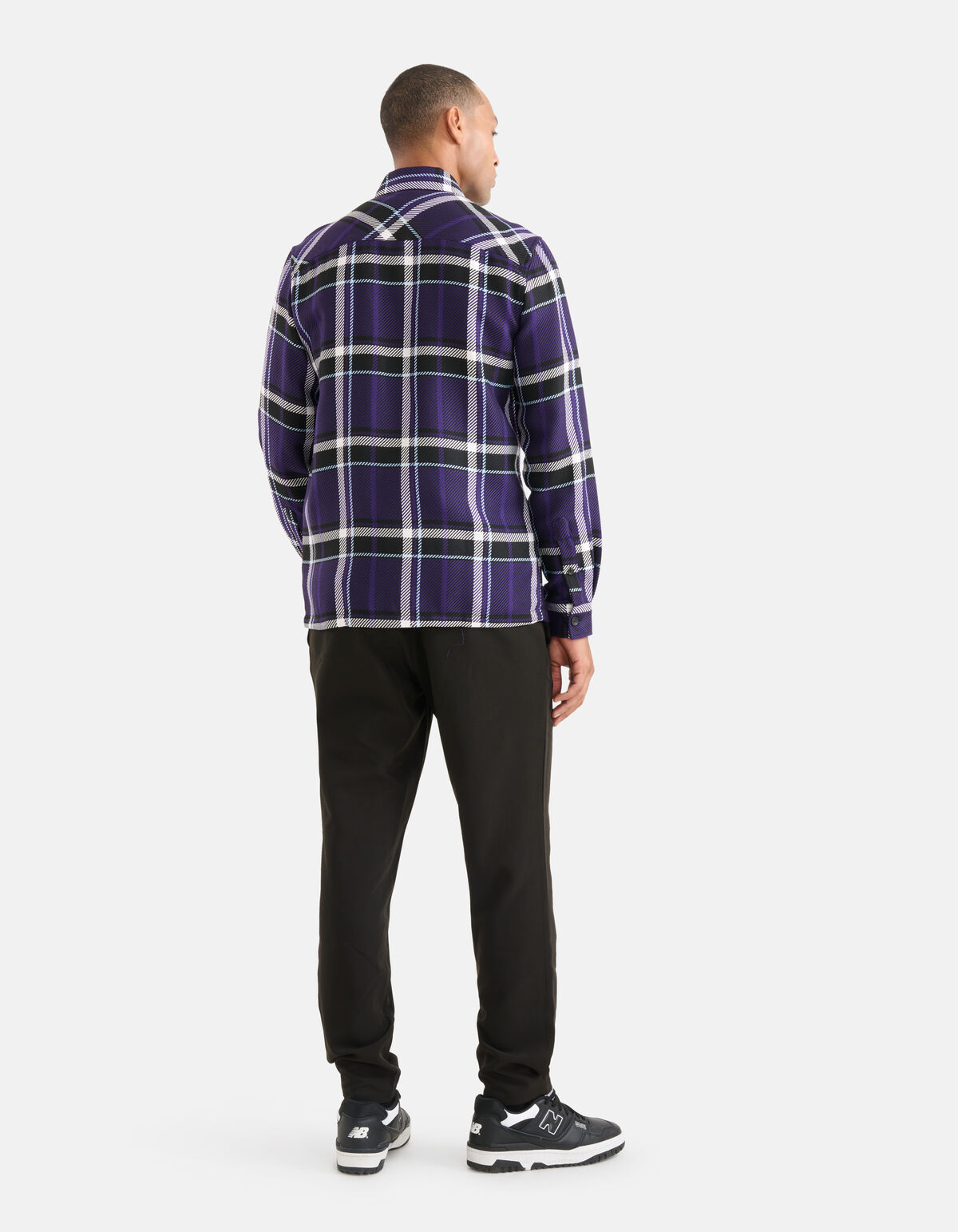 Ruiten Overshirt Paars SHOEBY MEN