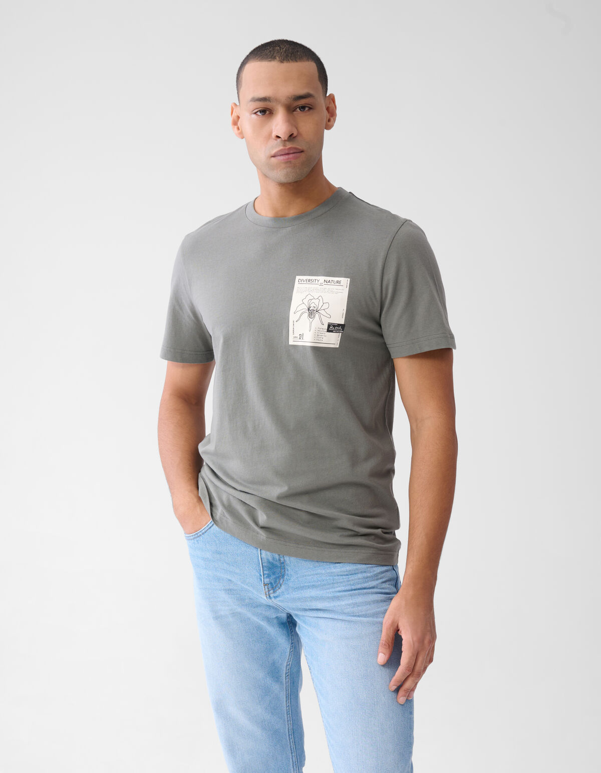 Artwork T-shirt Donkergroen SHOEBY MEN