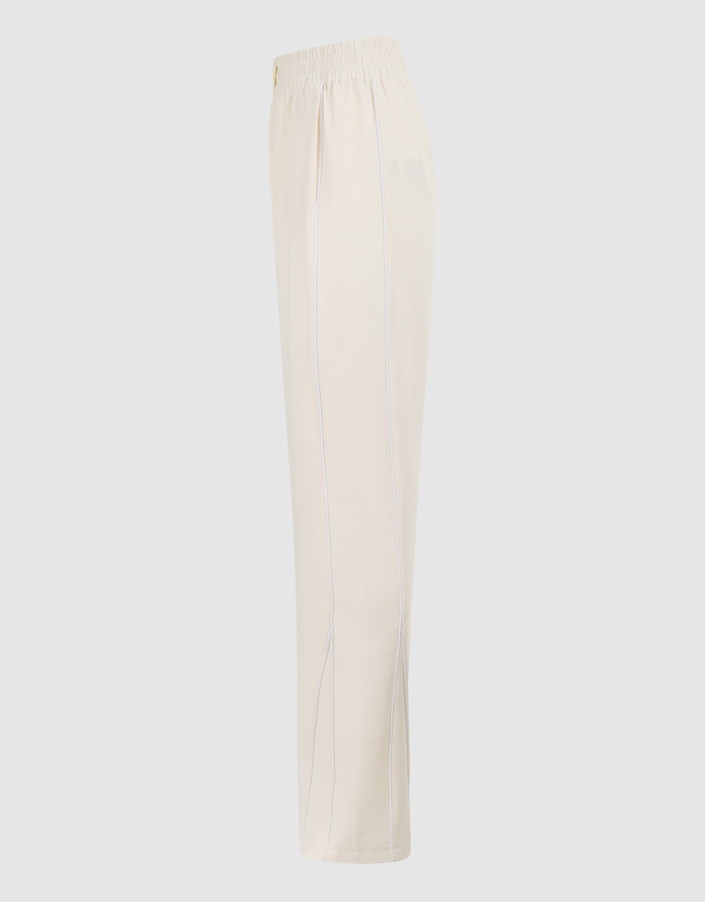 Sporty Wide Leg Broek Gebroken Wit SHOEBY WOMEN
