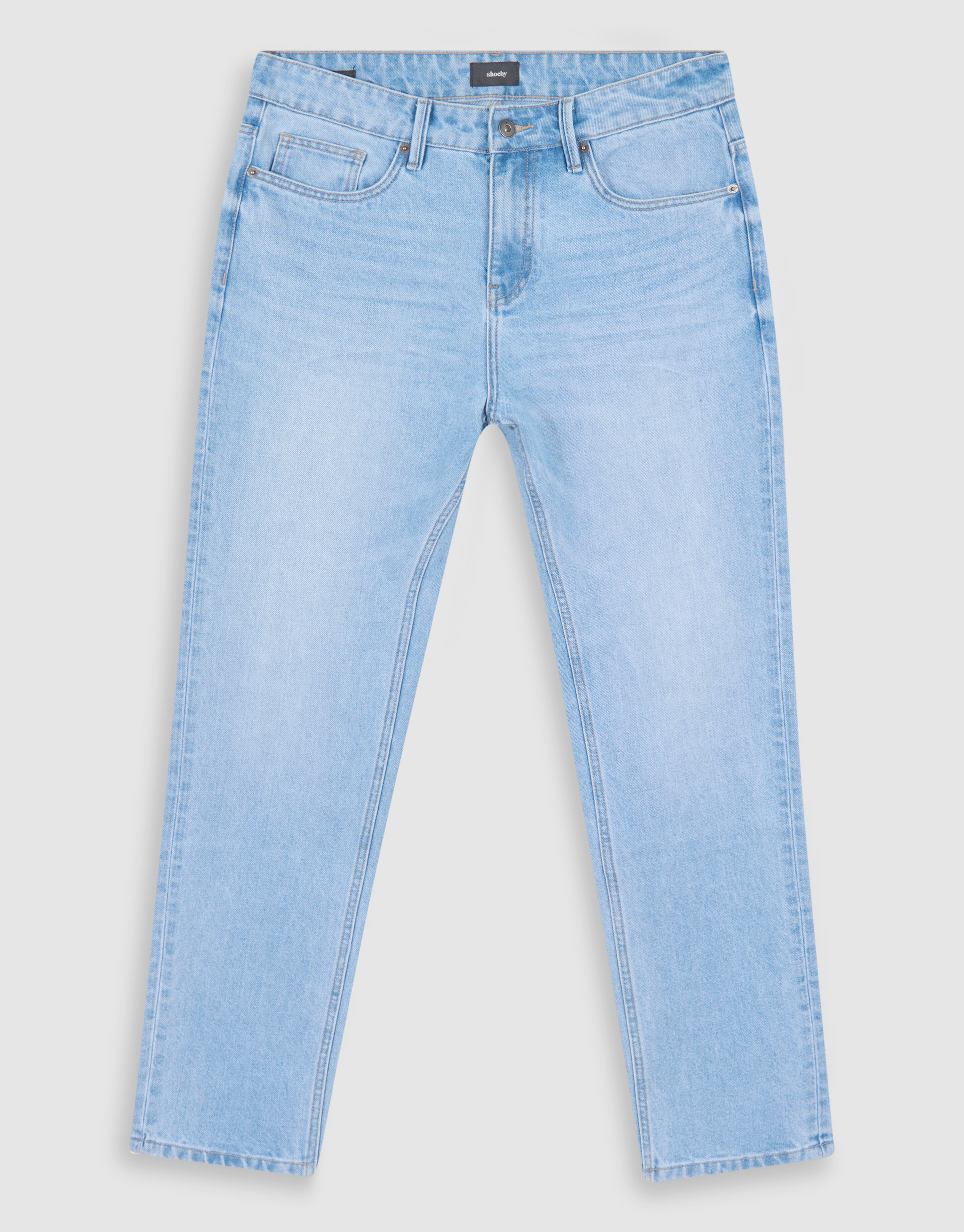 Tapered Fit Jeans Bleached L32 SHOEBY MEN