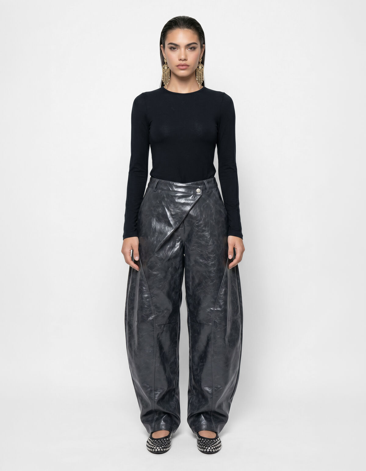 Zachte Longsleeve Top Zwart SHOEBY WOMEN