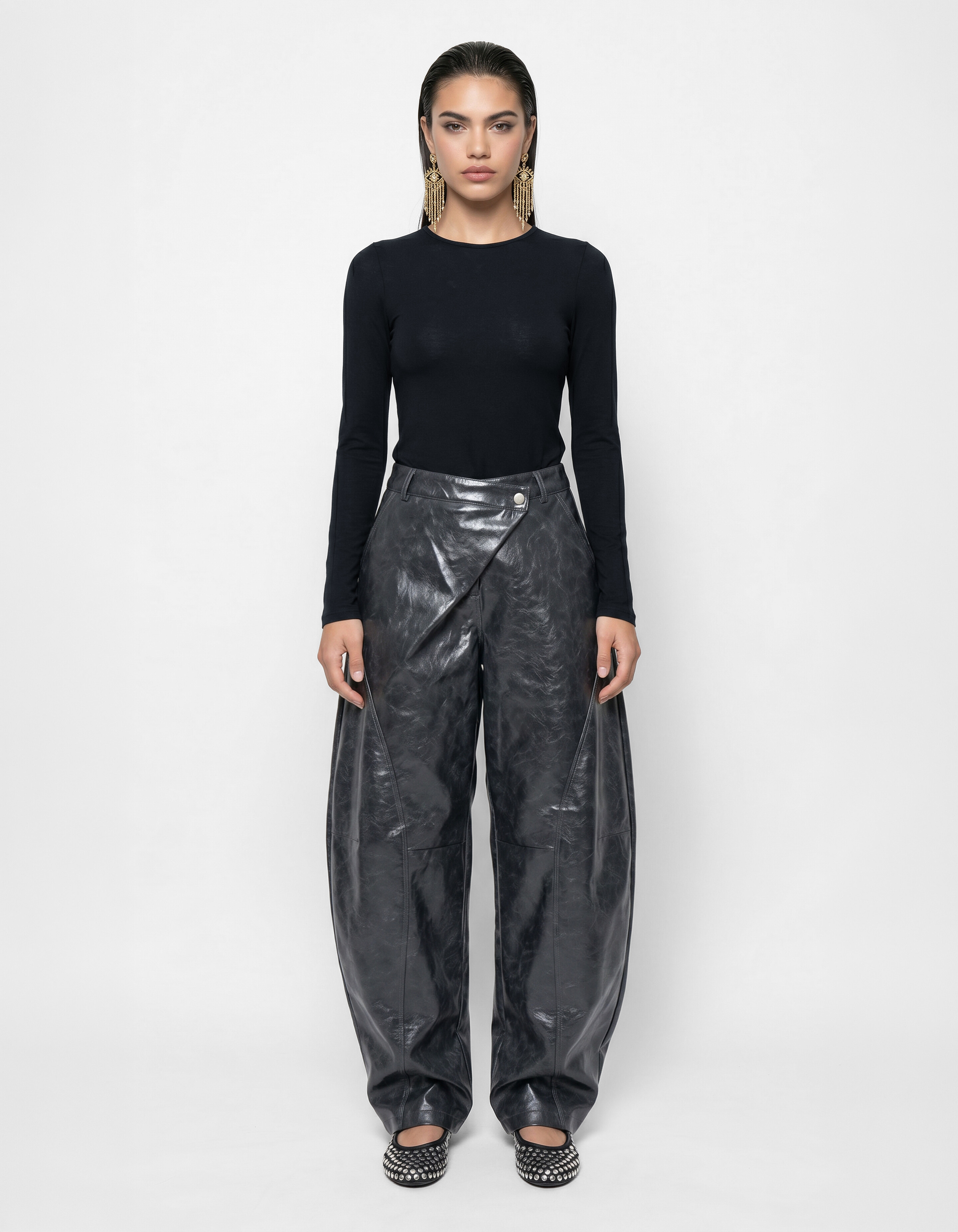 Zachte Longsleeve Top Zwart SHOEBY WOMEN
