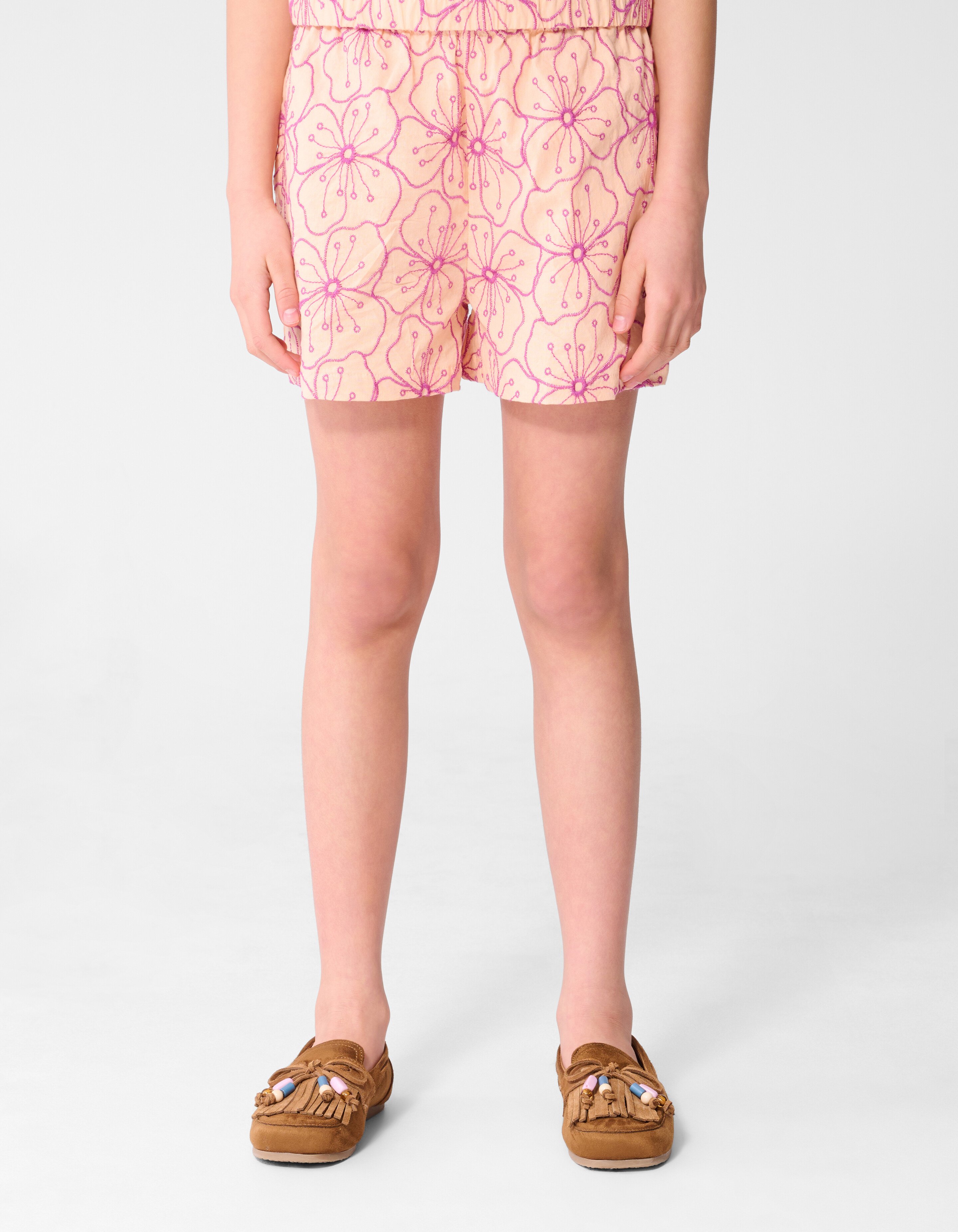 Flower Embroidery Short Lichtoranje SHOEBY GIRLS