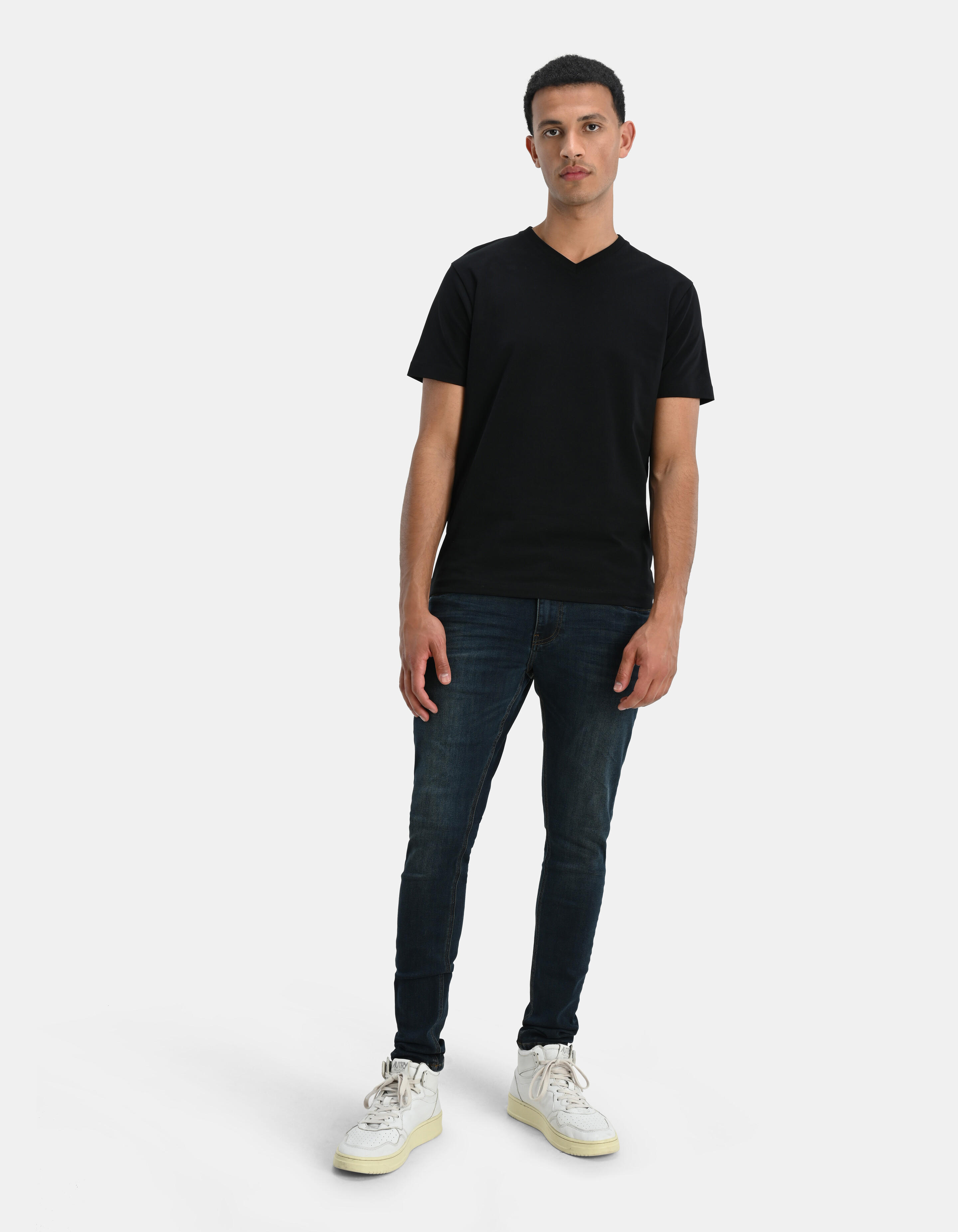 Skinny Fit Jeans Donkerblauw L34 SHOEBY MEN