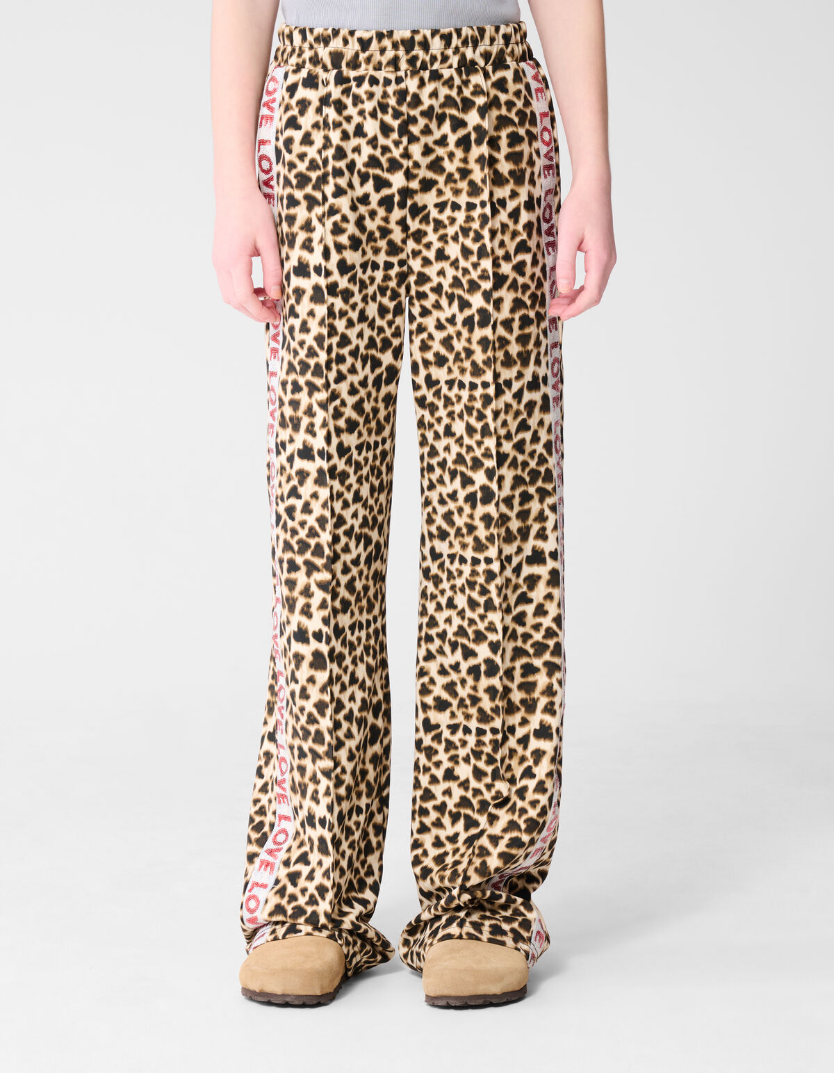 Leopard Heart Broek Lichtbruin SHOEBY GIRLS