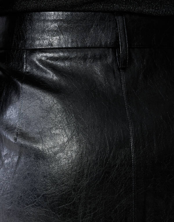 Carpenter Vegan Leren Rok Zwart SHOEBY WOMEN