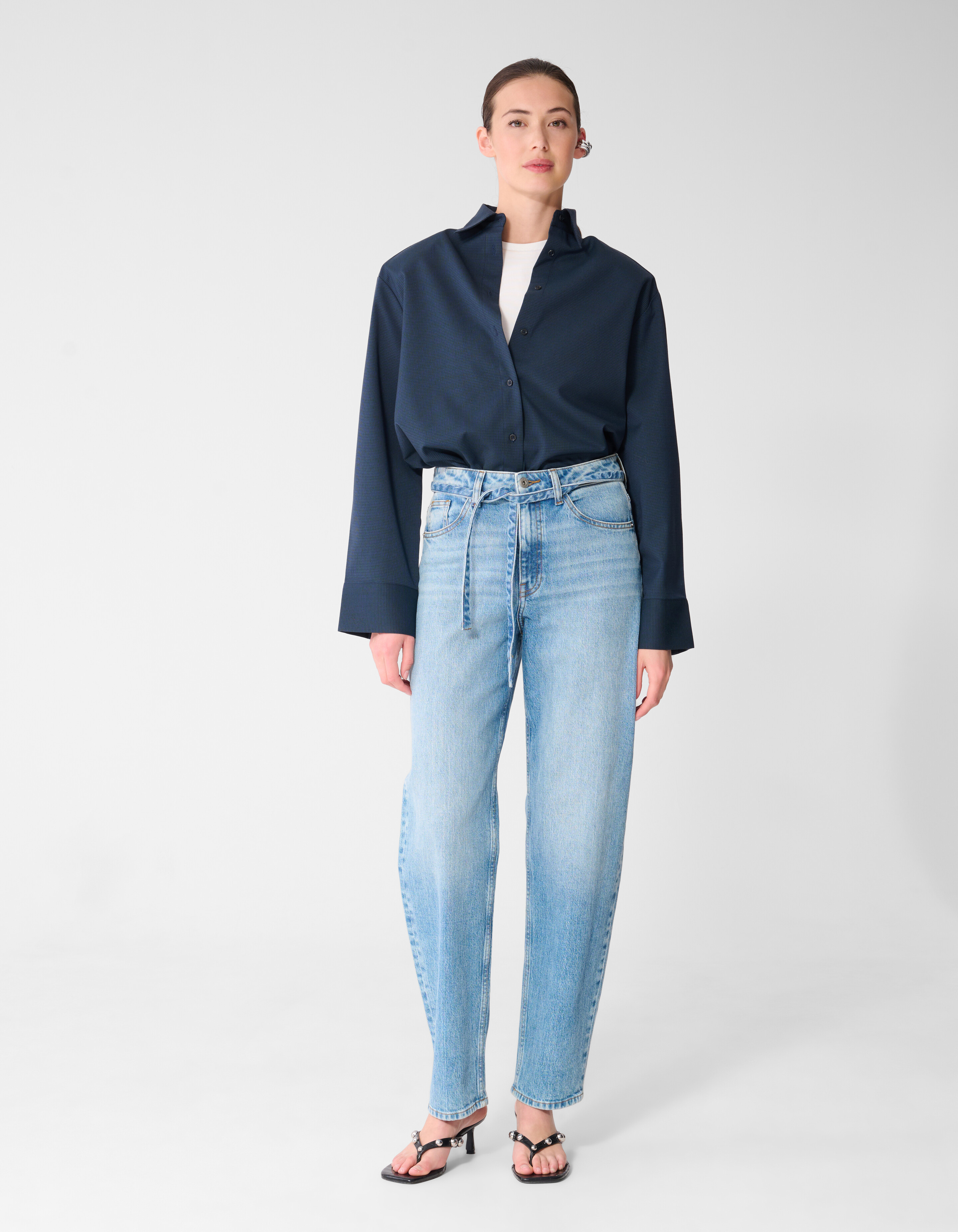 Balloon Fit Jeans Donkerblauw SHOEBY WOMEN