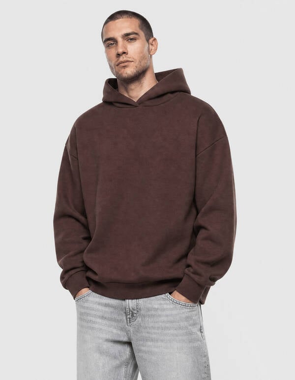 Interlock Hoodie Donkerbruin SHOEBY MEN