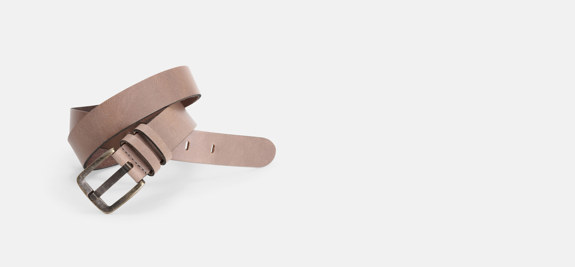 Leren Riem Donkergrijs ACCESSOIRES SHOEBY