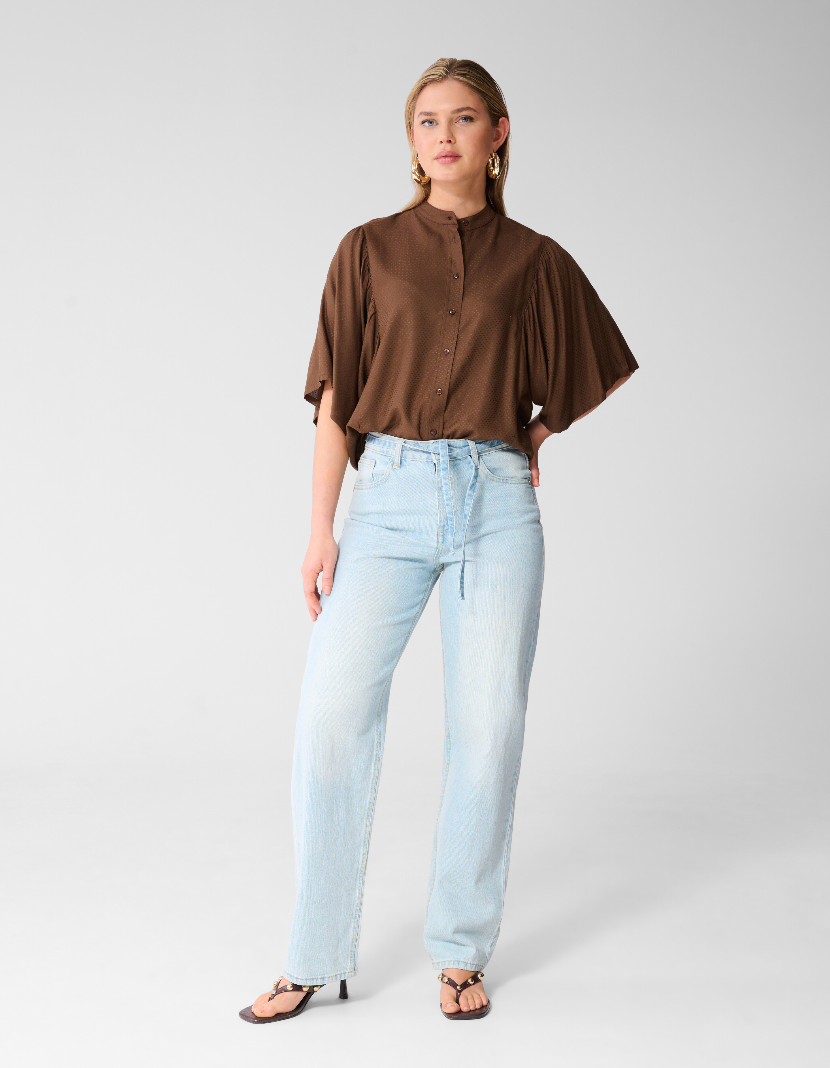 Flowy Top Bruin SHOEBY WOMEN